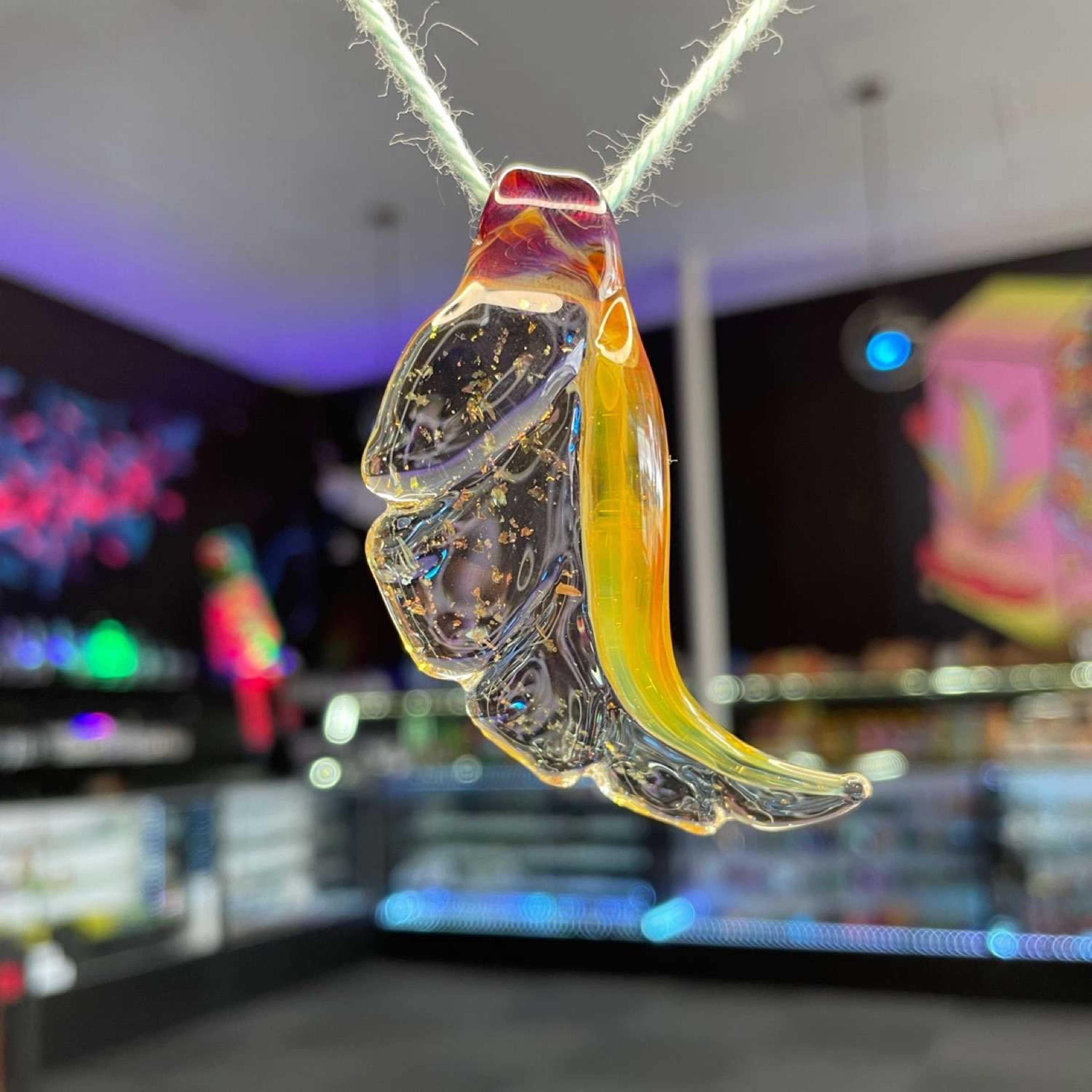 Leaf Pendant (Forged By Fire Glass) image 0