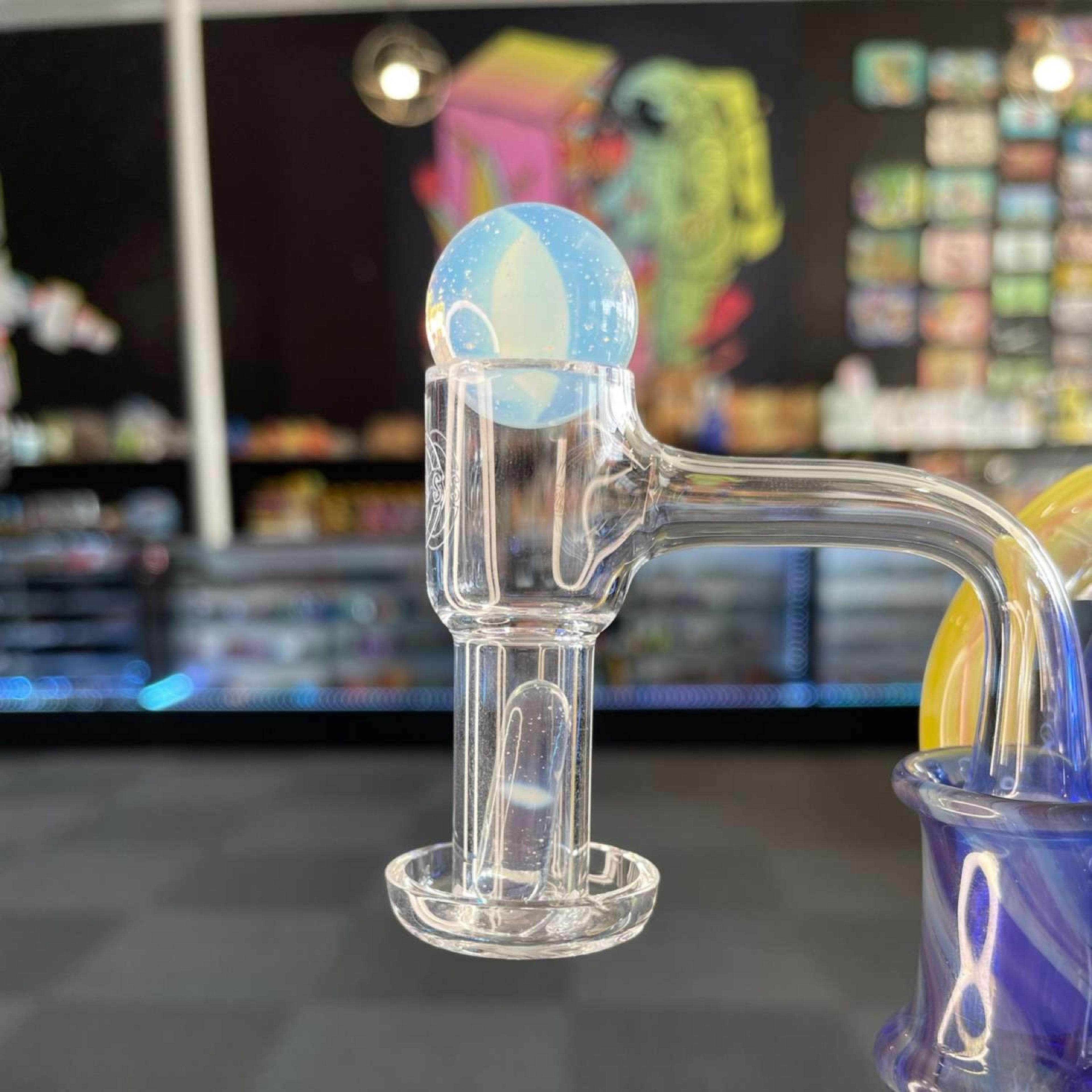 Hand Blown Terp Slurper Marble Set “Ghost” image 0