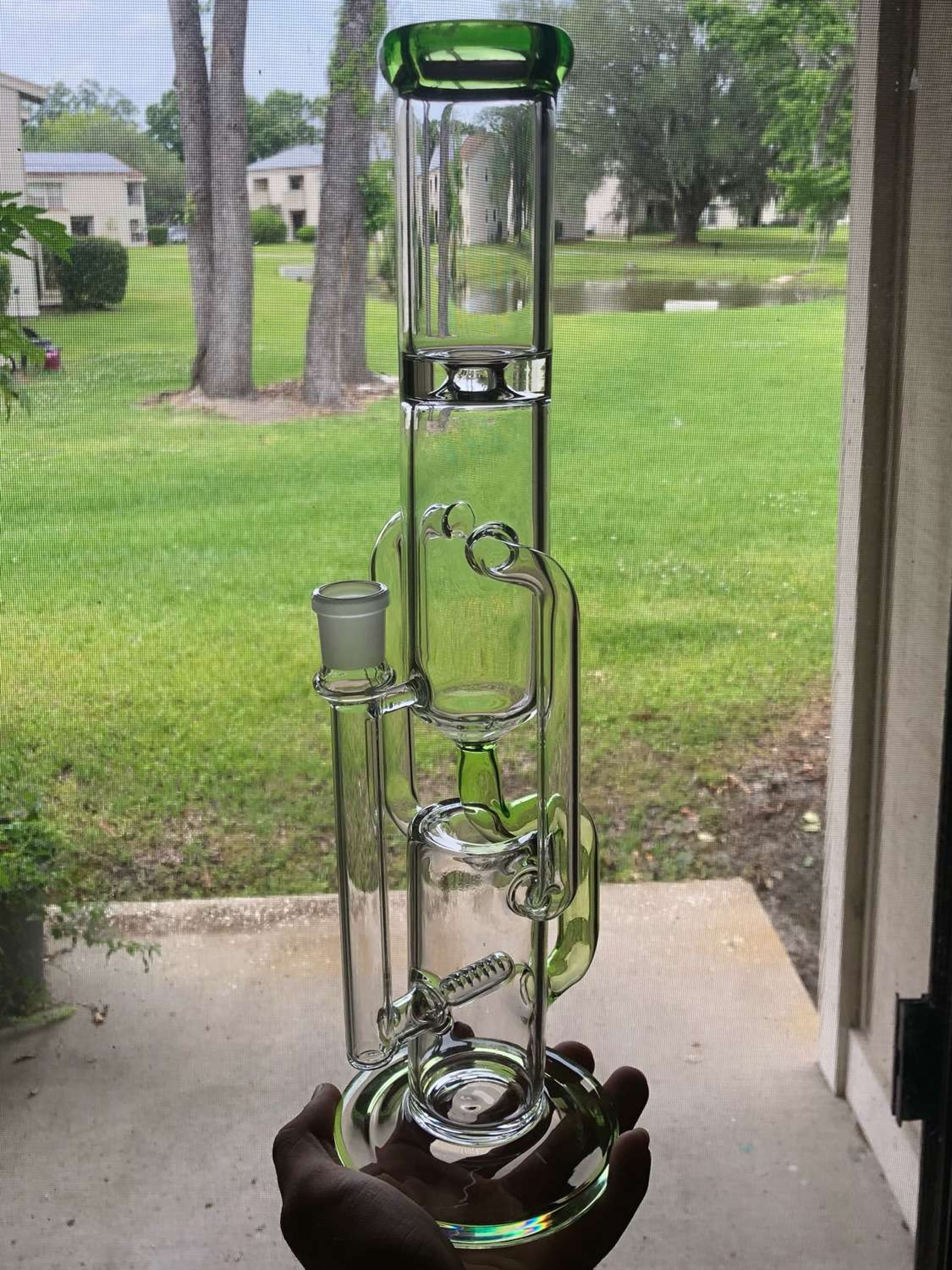 Preview pic of 18 mm Double Uptake Recycler Tube