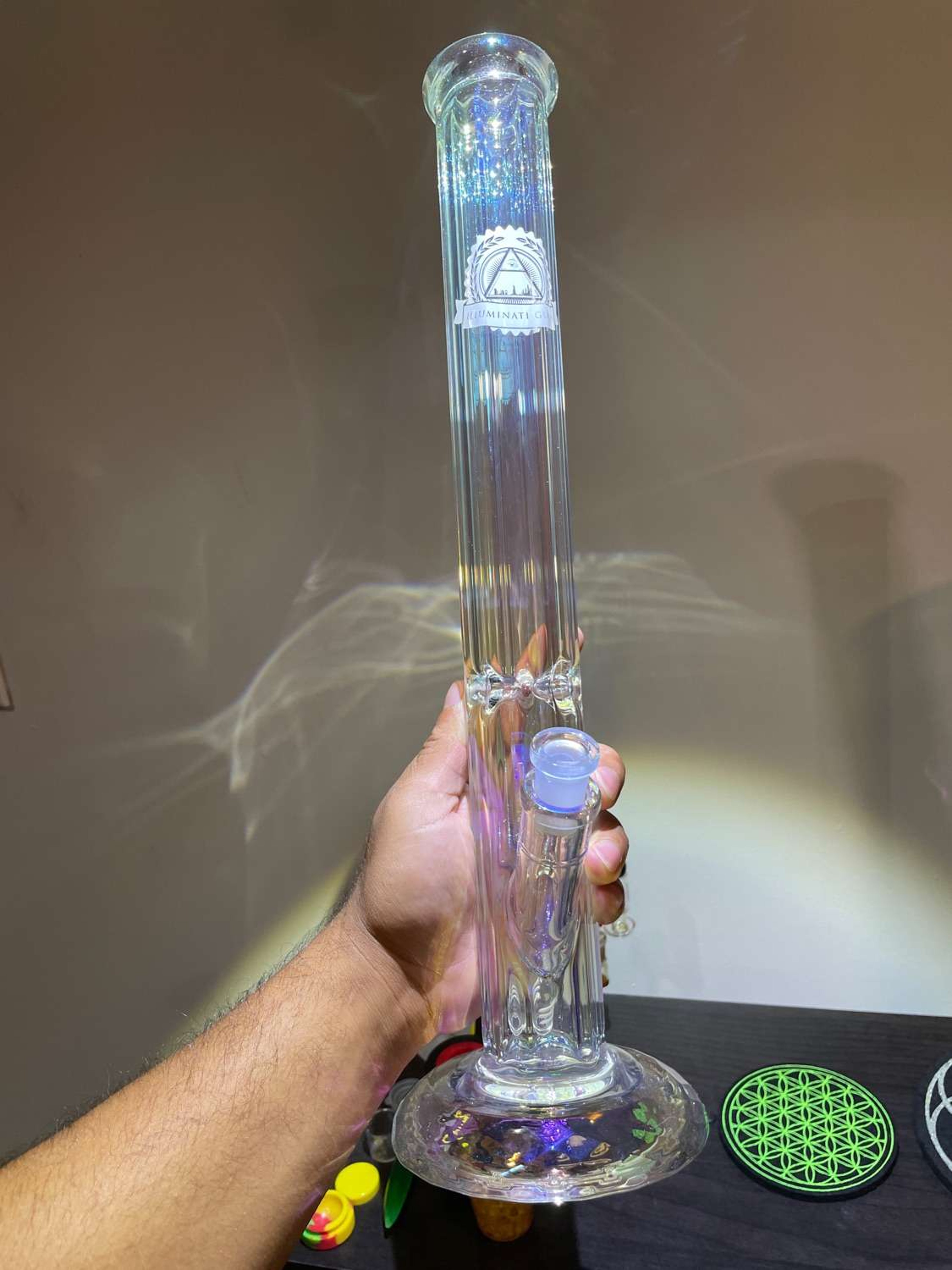 Illuminati glass straight tube image 0