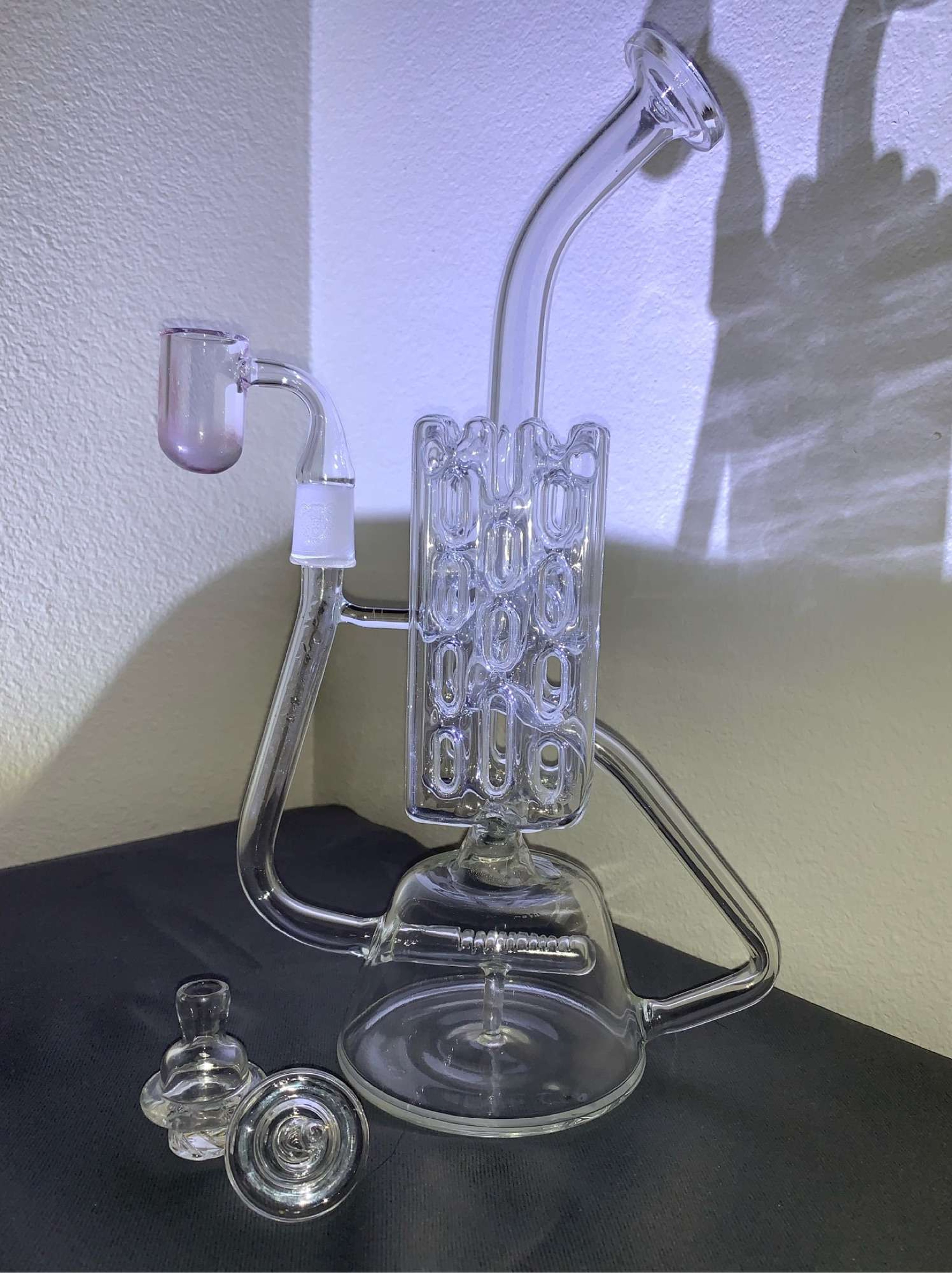 Preview pic of 12 inch recycler with Bear Quartz Banger