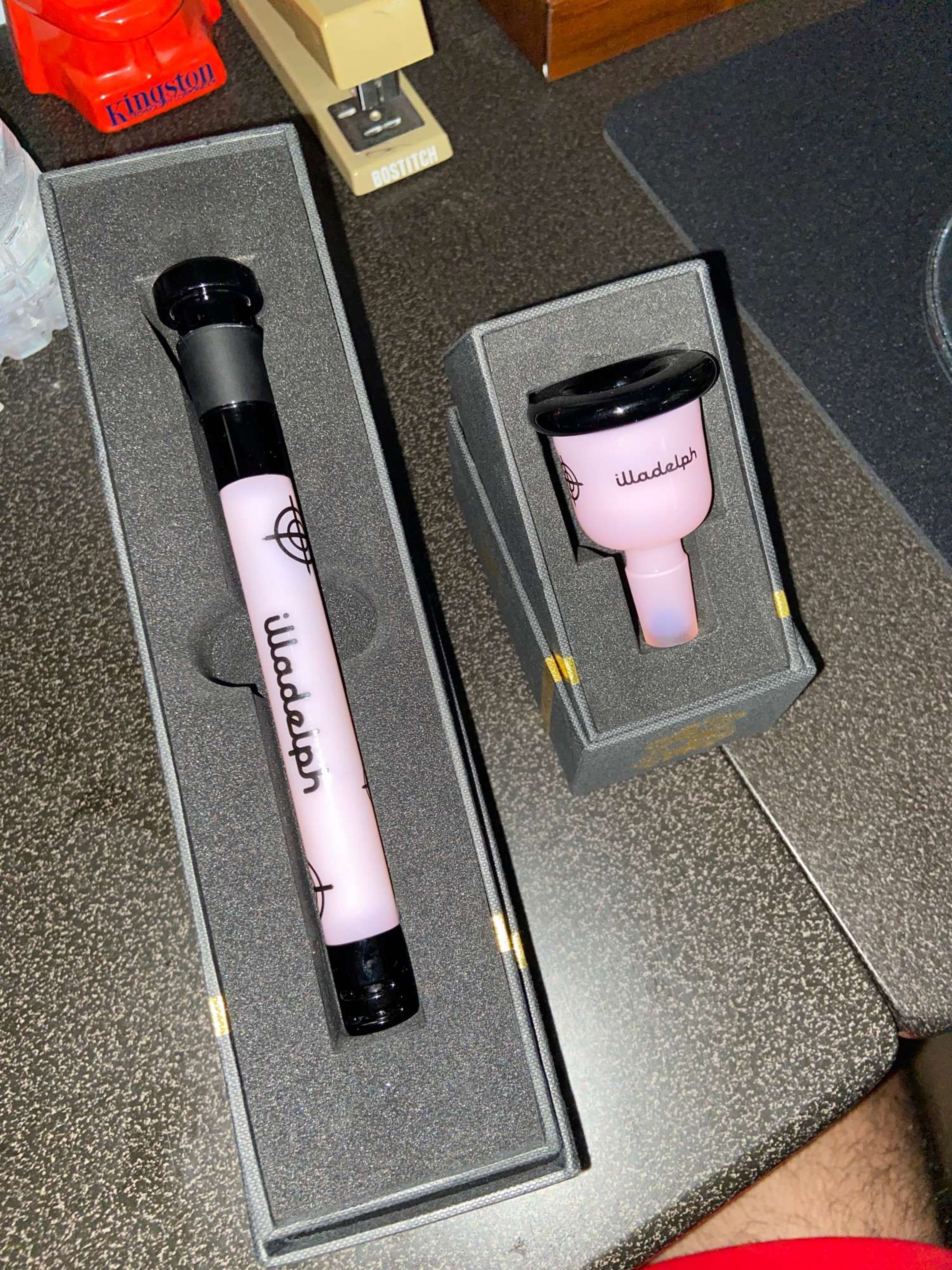 Scoped Milky Pink and Black Dual Tone Set image 0