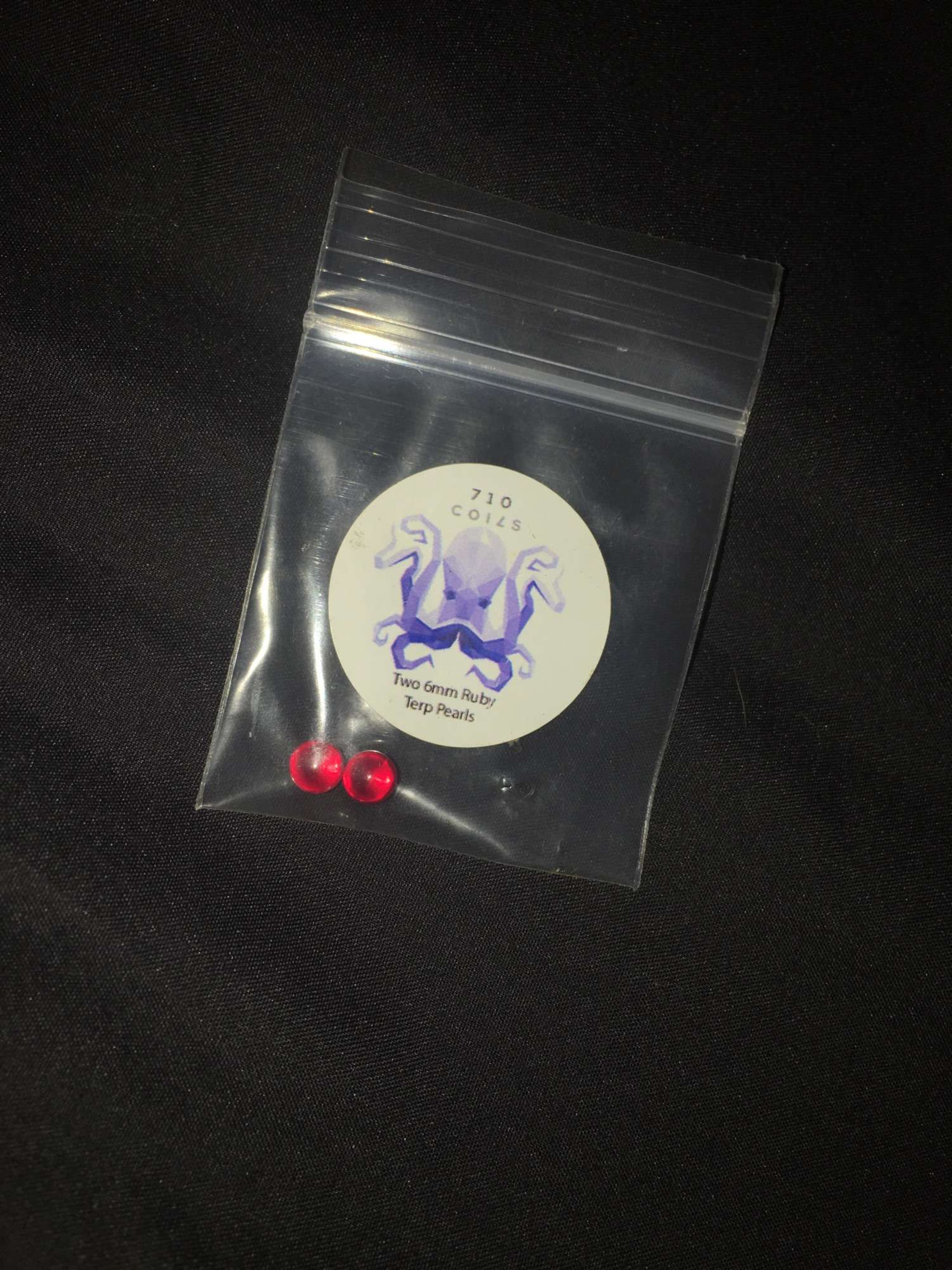 710 coils 6mm Ruby Terp Pearls image 0