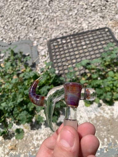 Preview pic of Amber purple 14mm papapglass slide 