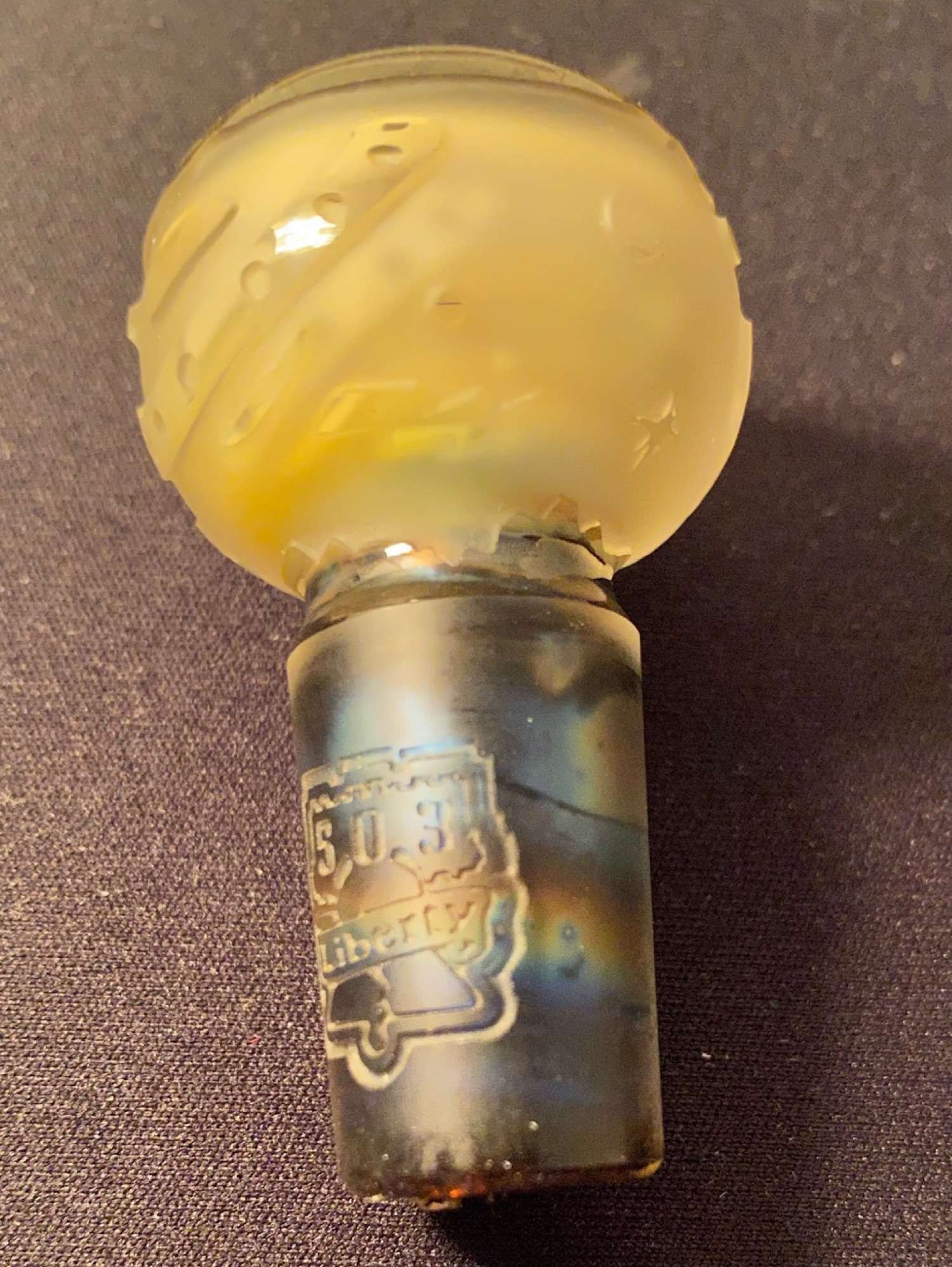 Liberty 503 Sandblasted/Fumed UFO Space Slide 18mm Bowl image 0