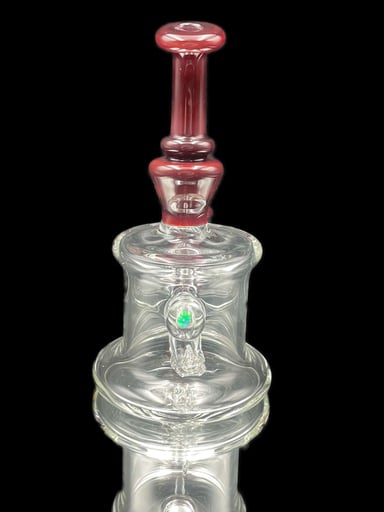 Preview pic of BakedKreationsGlass Clear Proto Maroon Colored Joint