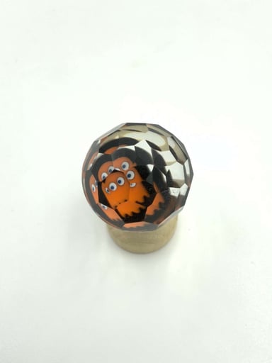 Preview pic of Mr.Facet x Ryan  McCluer Orange Pacman Ghost Marble