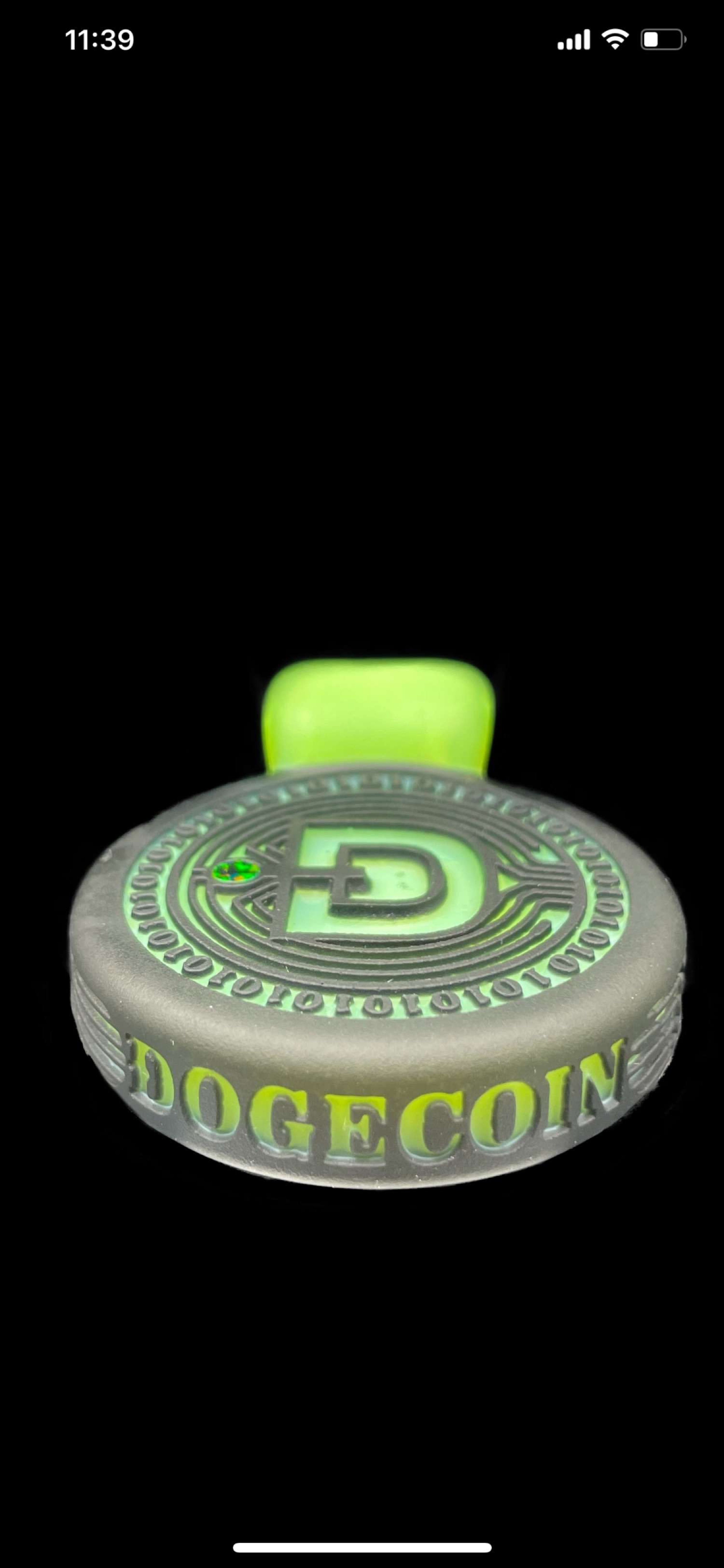 Preview pic of GlassMaze “DOGECOIN” Pendant 2