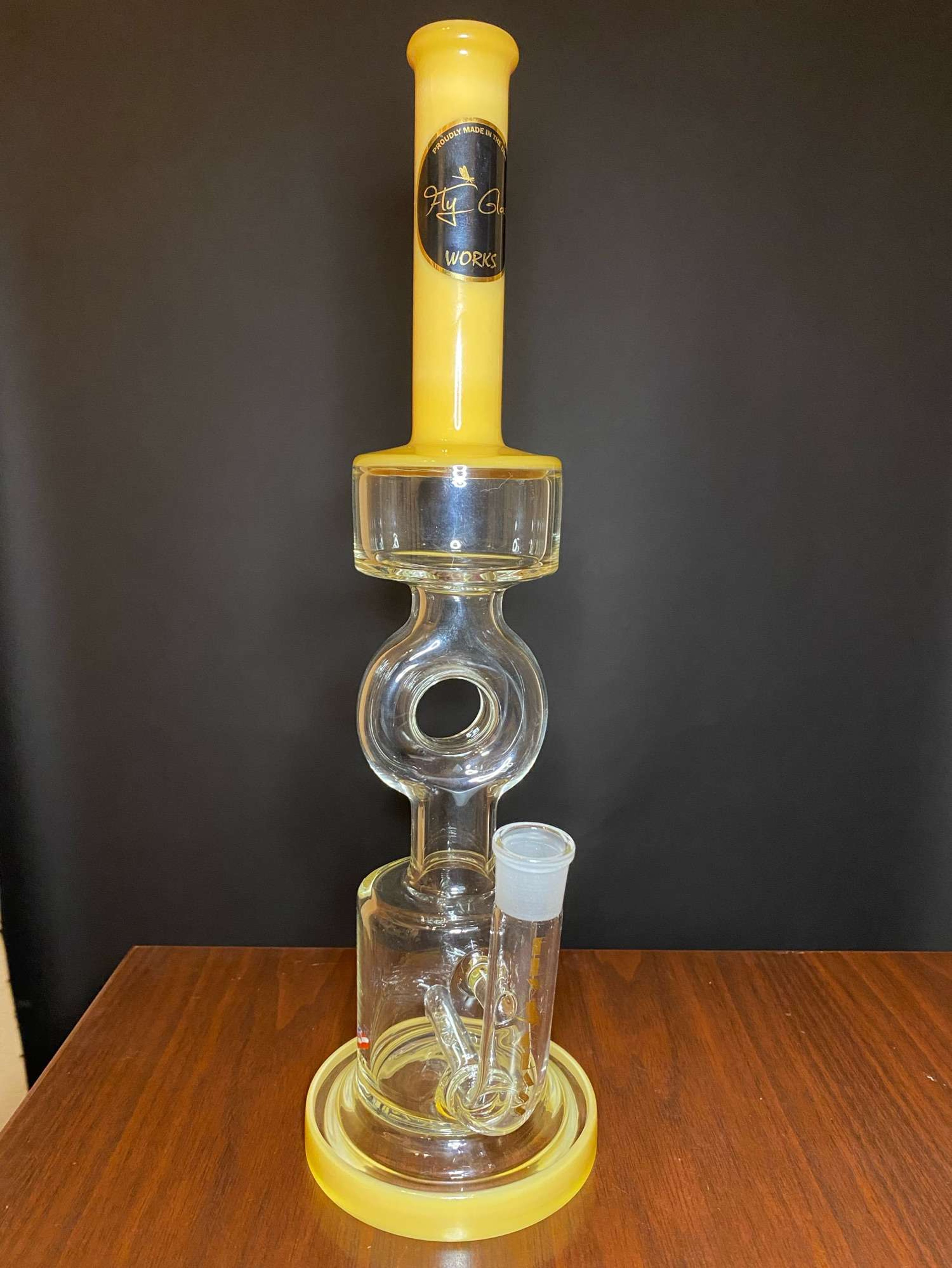 18 mm joint, 38mm mouthpiece, 70mm can, 3 hole percolator image 0