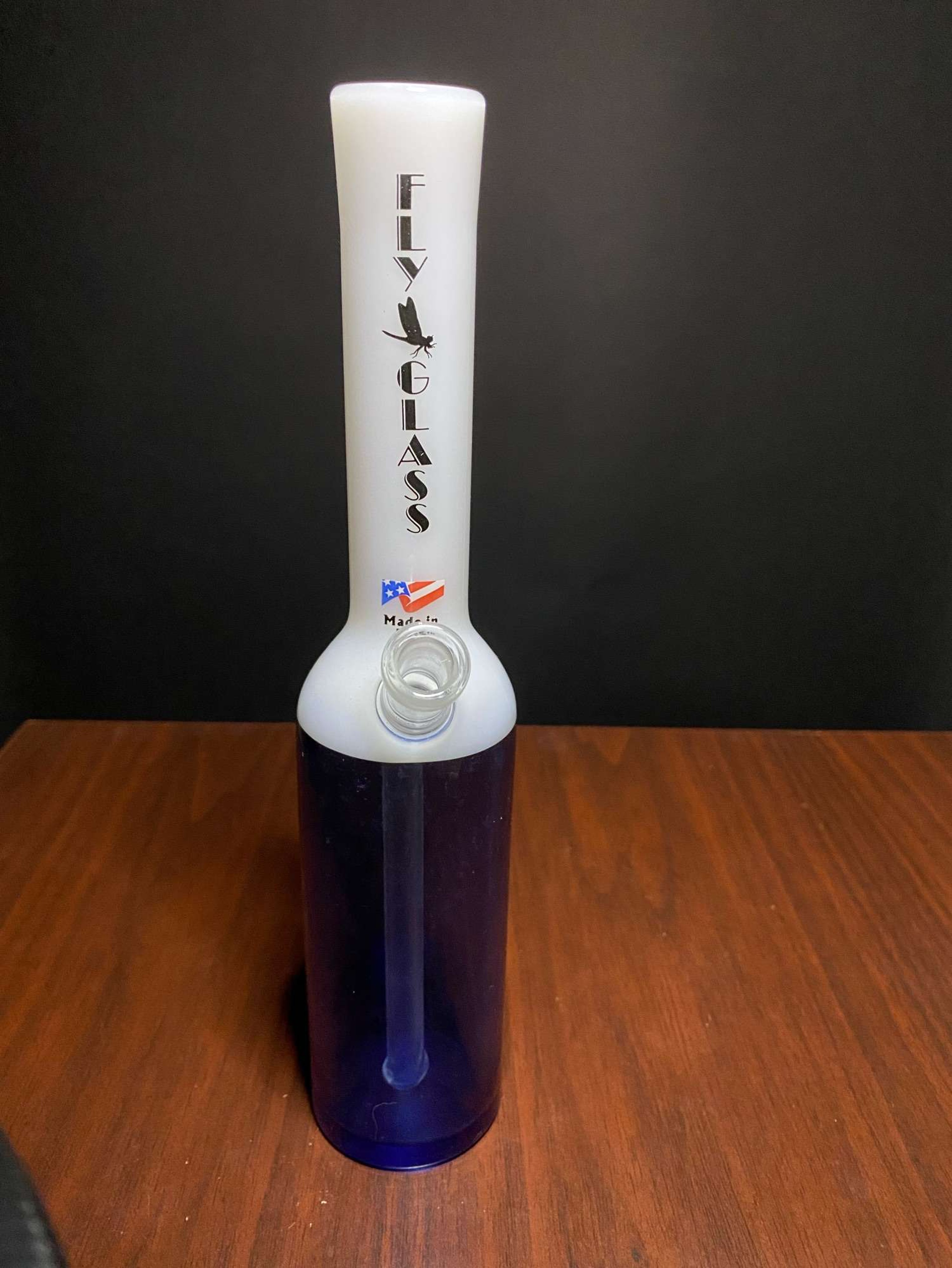 Uzzi glass bottle rig, 10mm 45° joint, 2 hole diffuser image 0