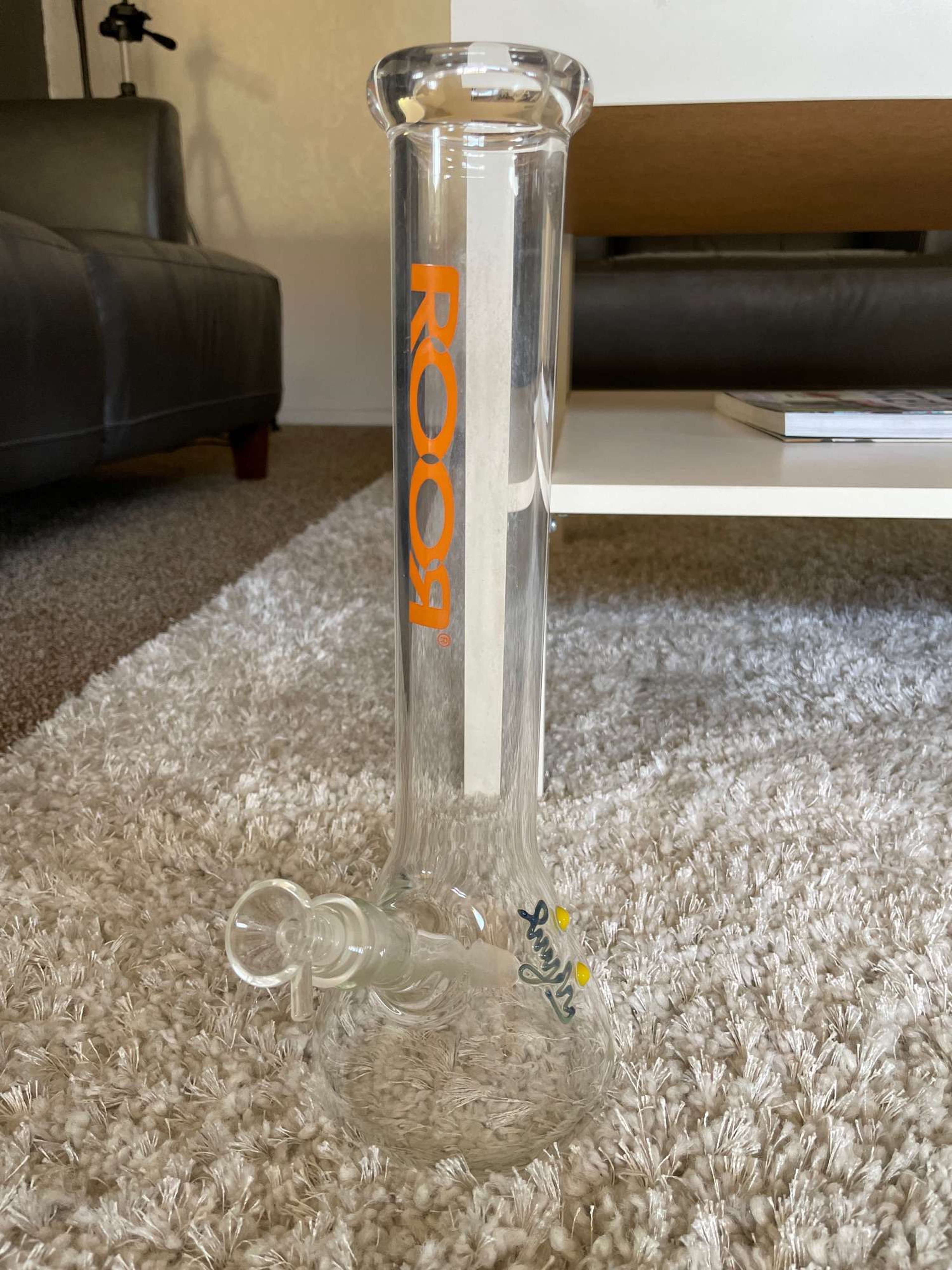 ROOR Little sista beaker bong 7.0mm Orange logo | 35cm | 14.5mm image 0