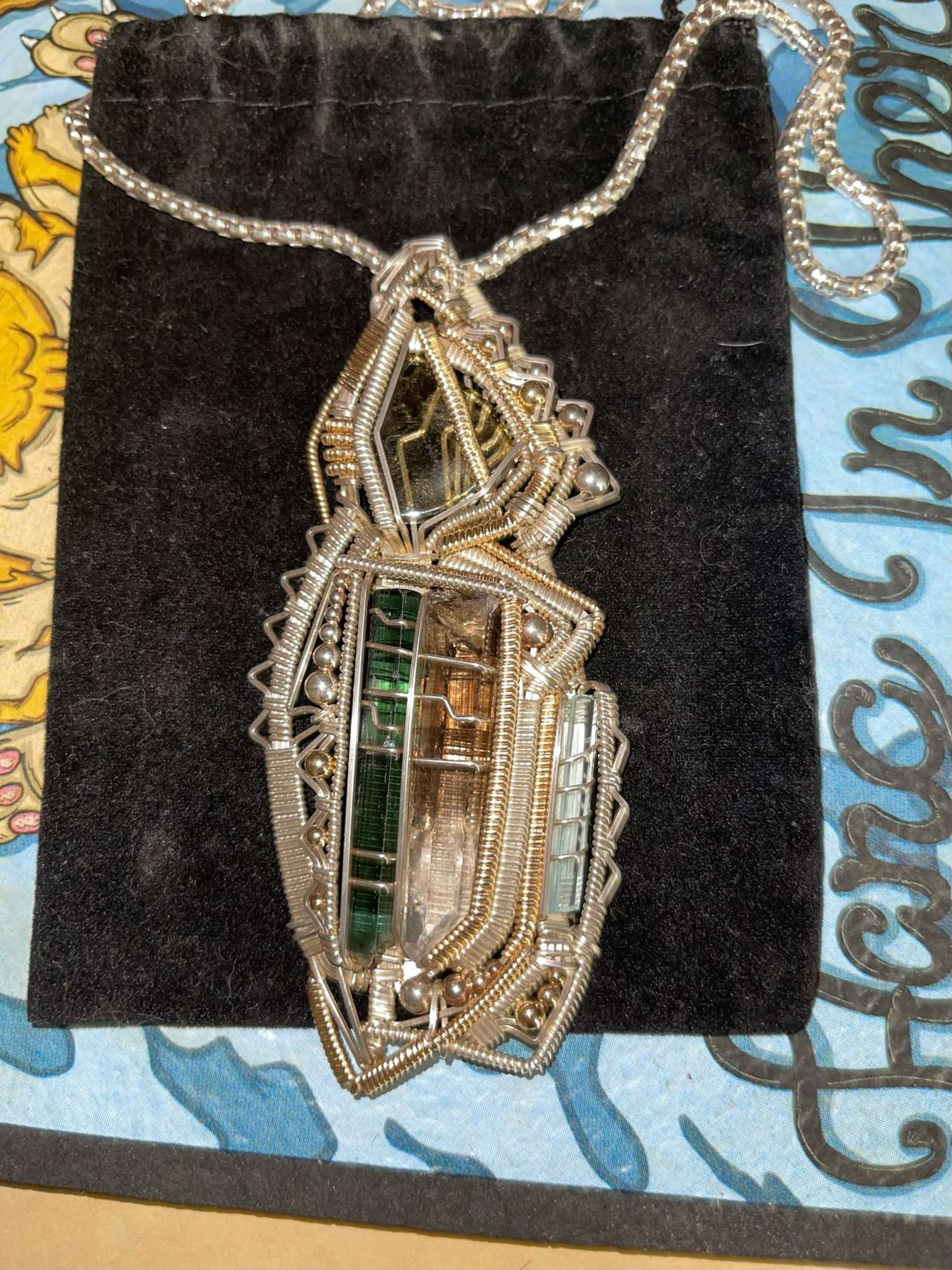 Sterling silver wire wrap image 0