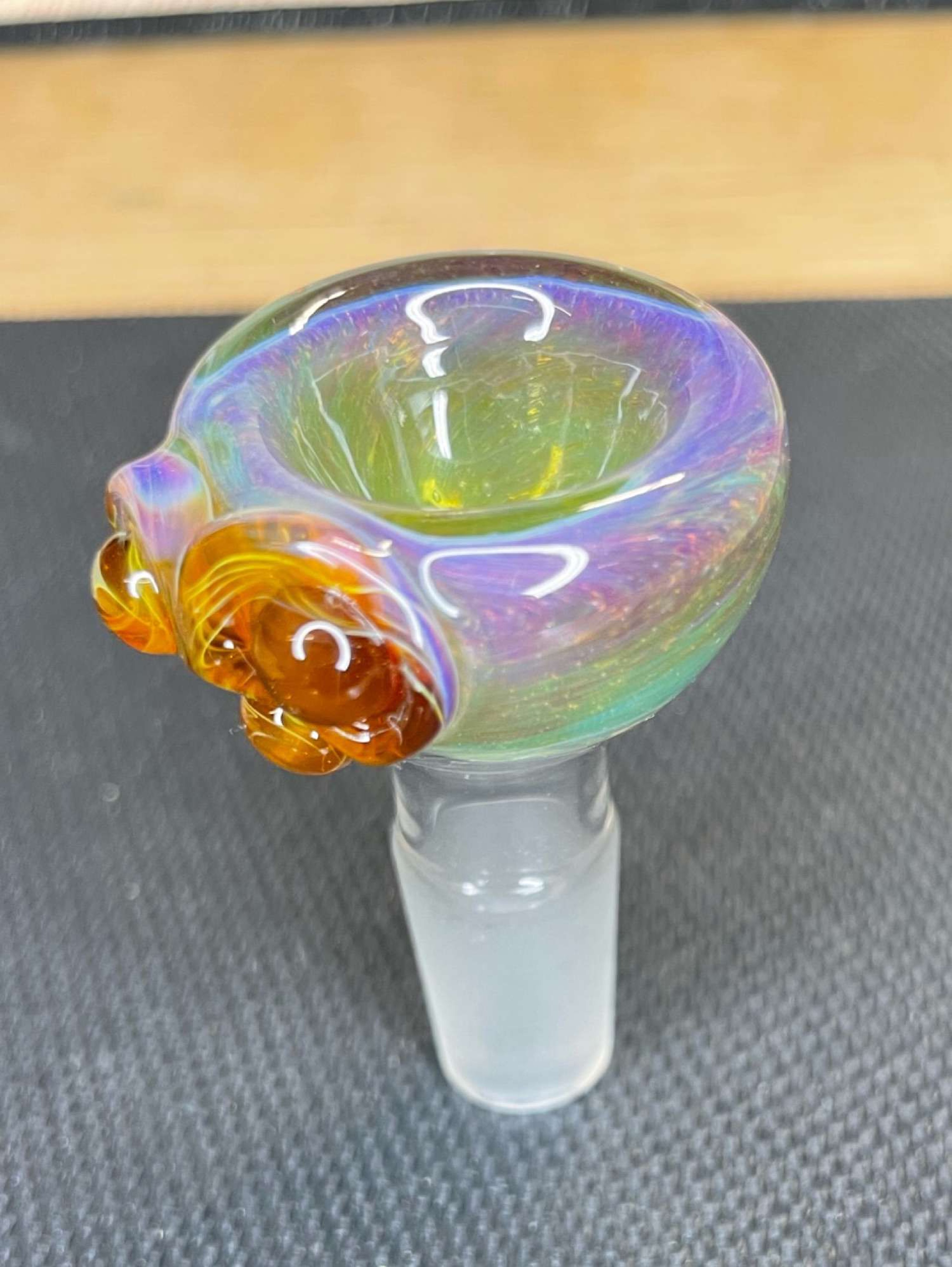 ABMP 14MM Frit-worked, single-hole, push-style slide image 0