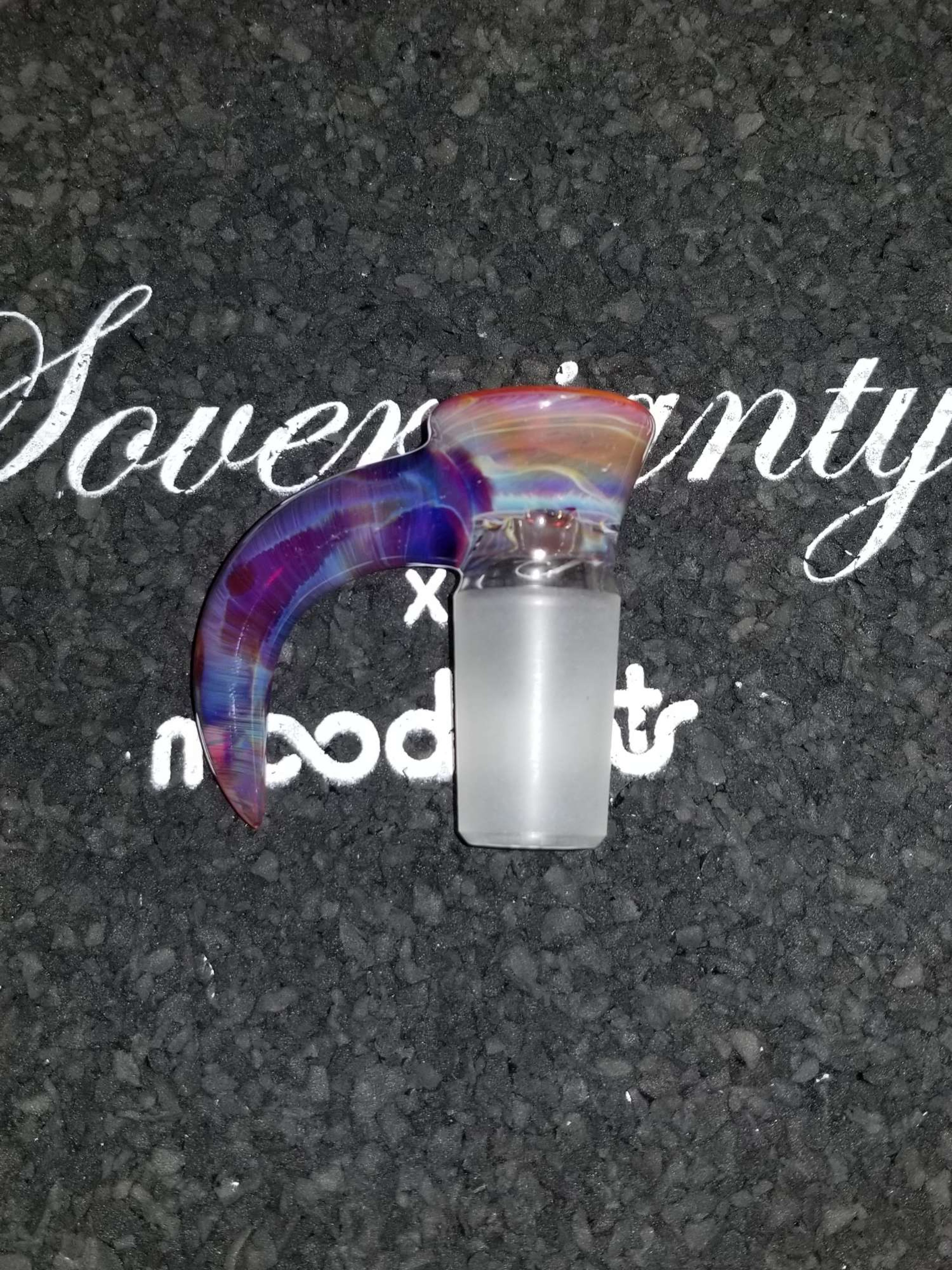 18mm 4 hole amber purple slide image 0