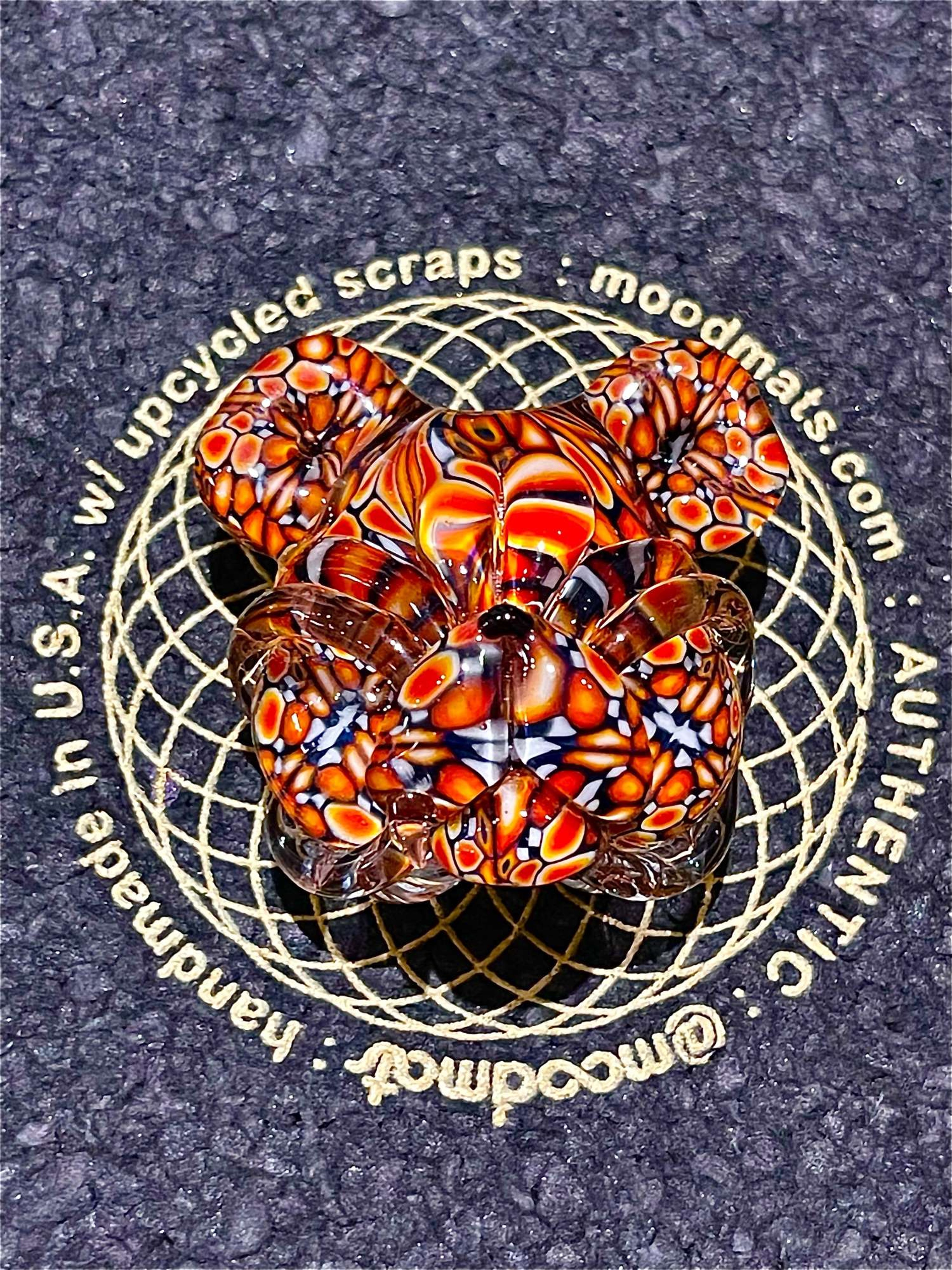 Fire Fade Murrine chip teddy image 0