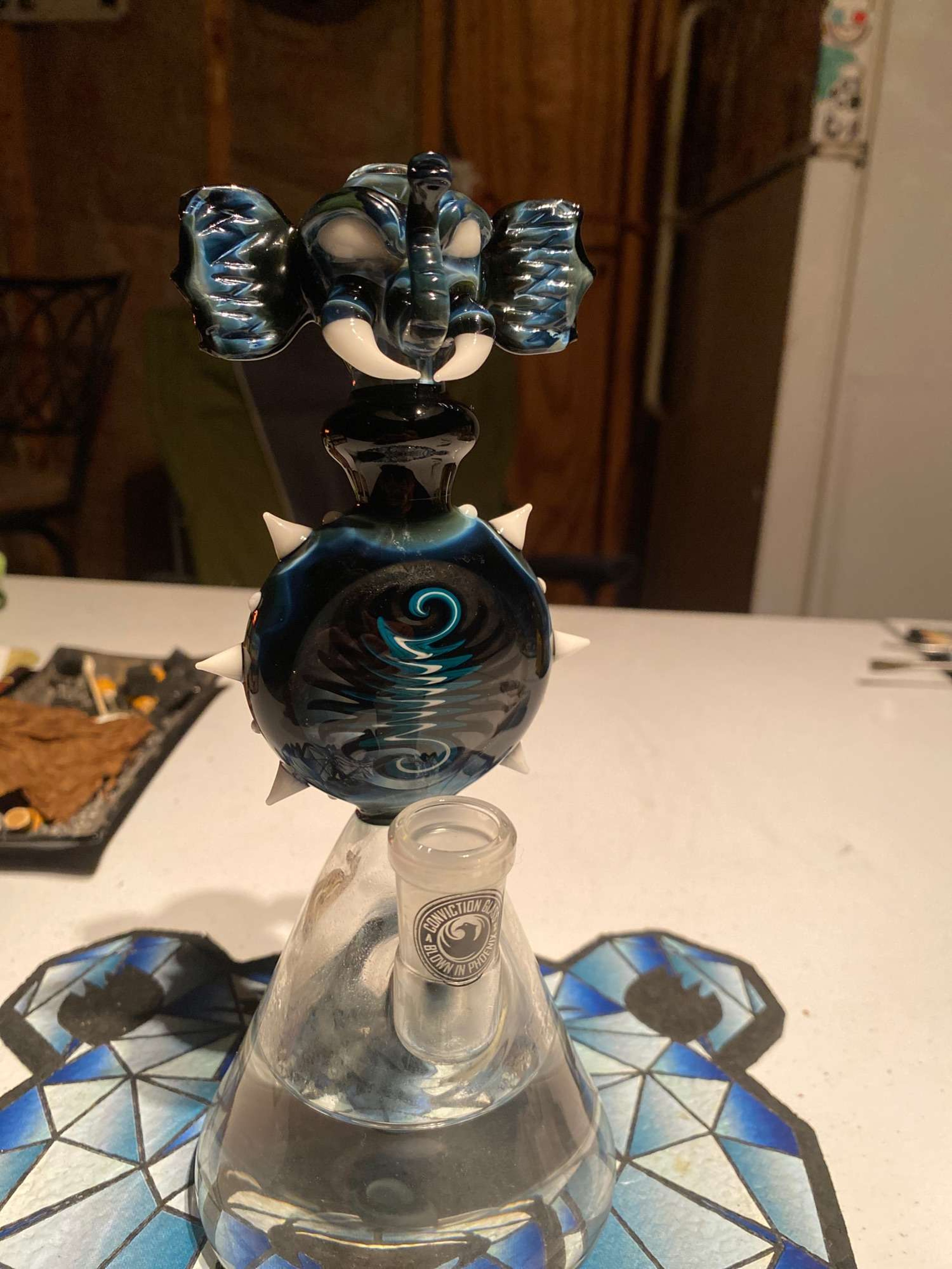 Preview pic of Conviction glass elephant 