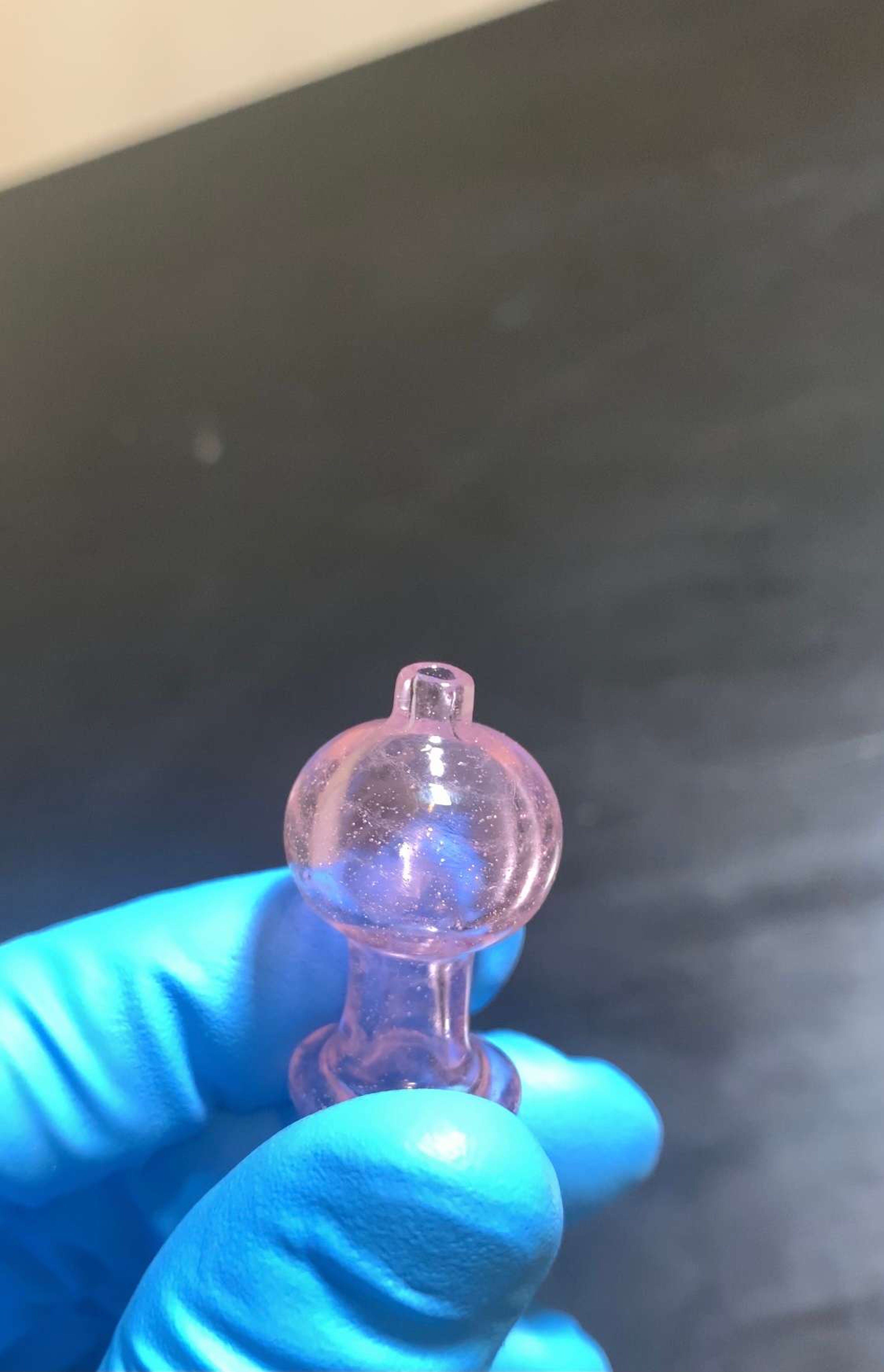Pink sparkly bubble cap image 0