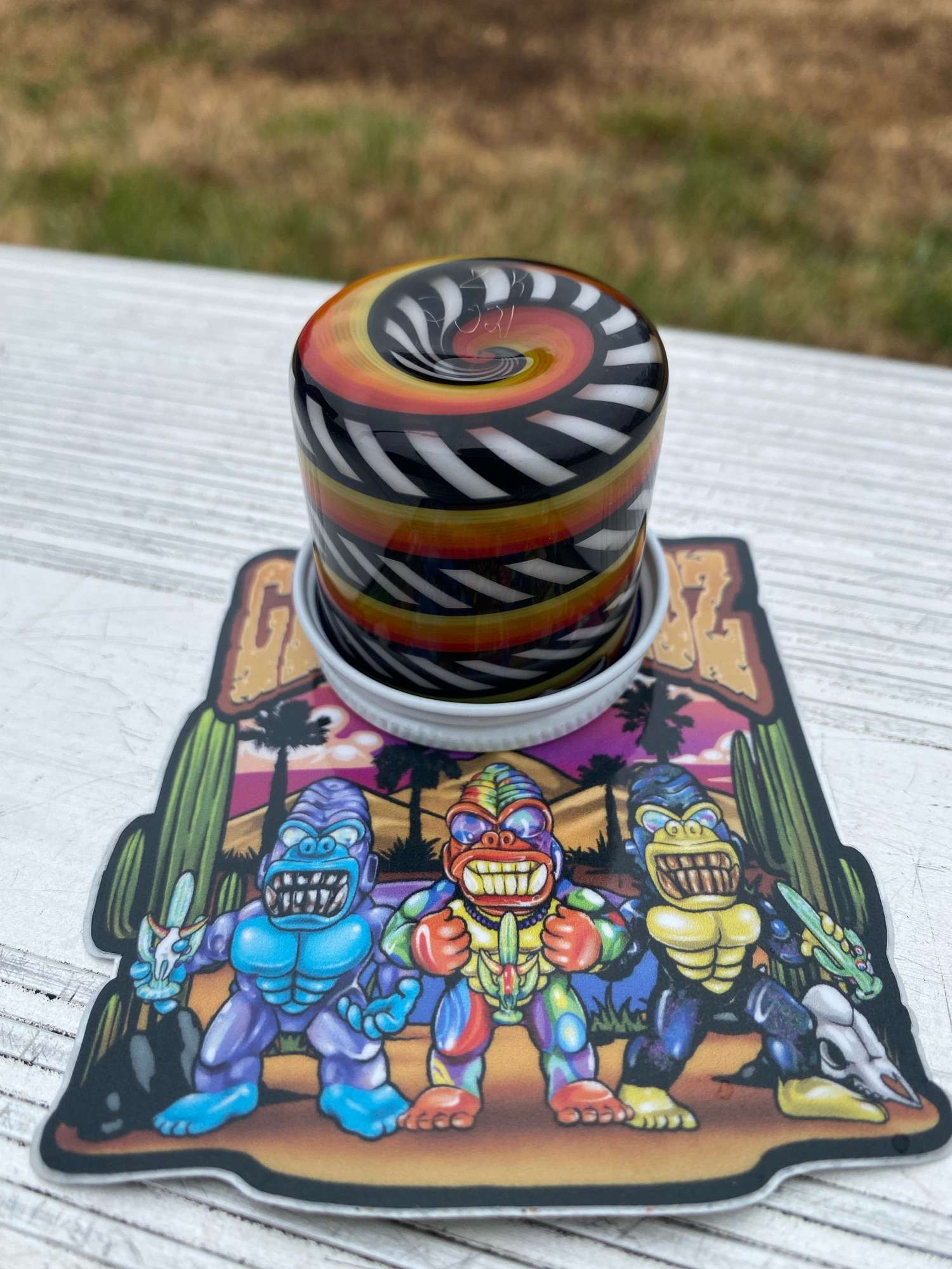 Preview pic of Zek glass baller jar douvle walled