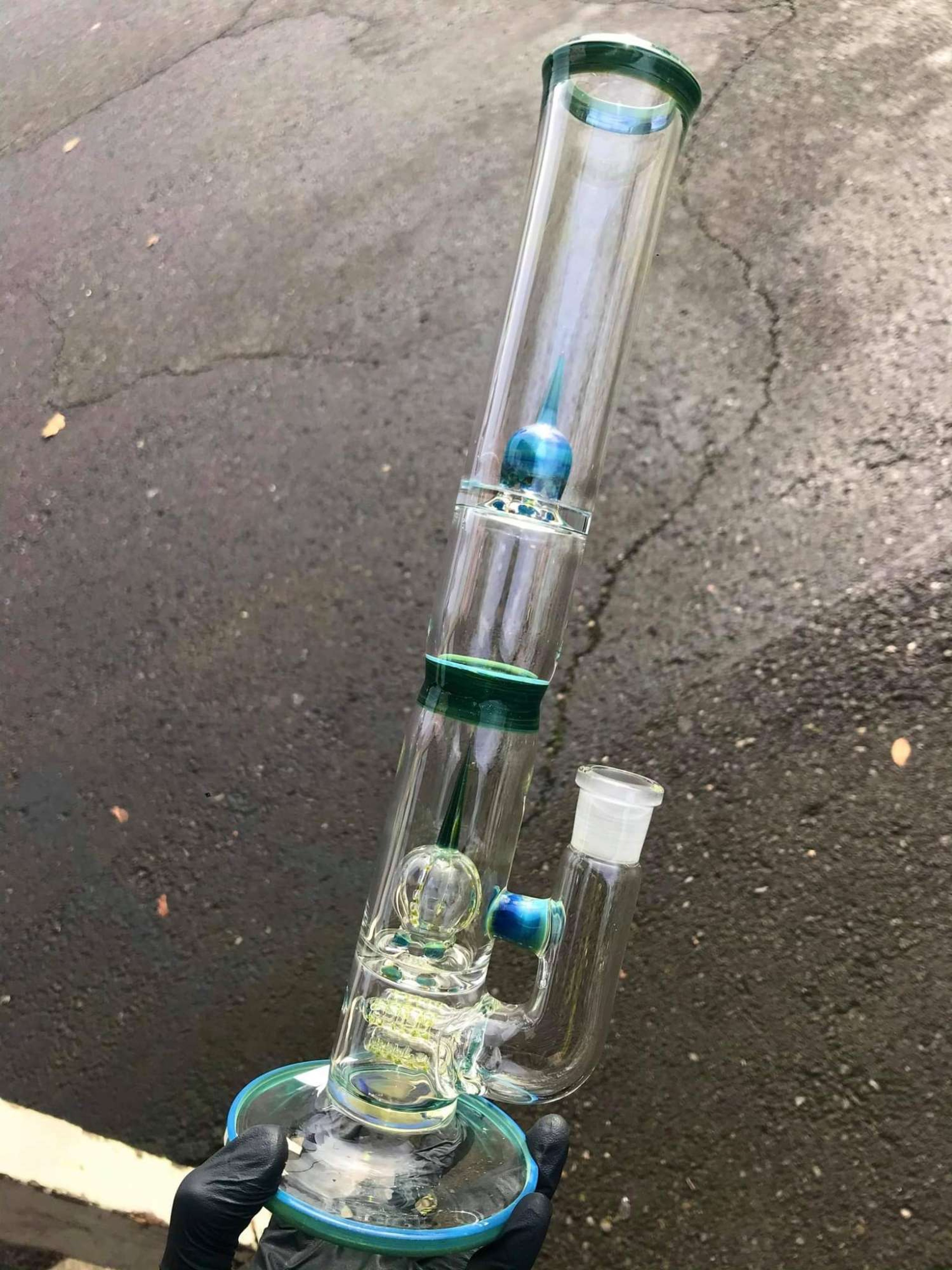 GreenForestGlass Triple Inline to Peyote w/ Imperial Guard image 0