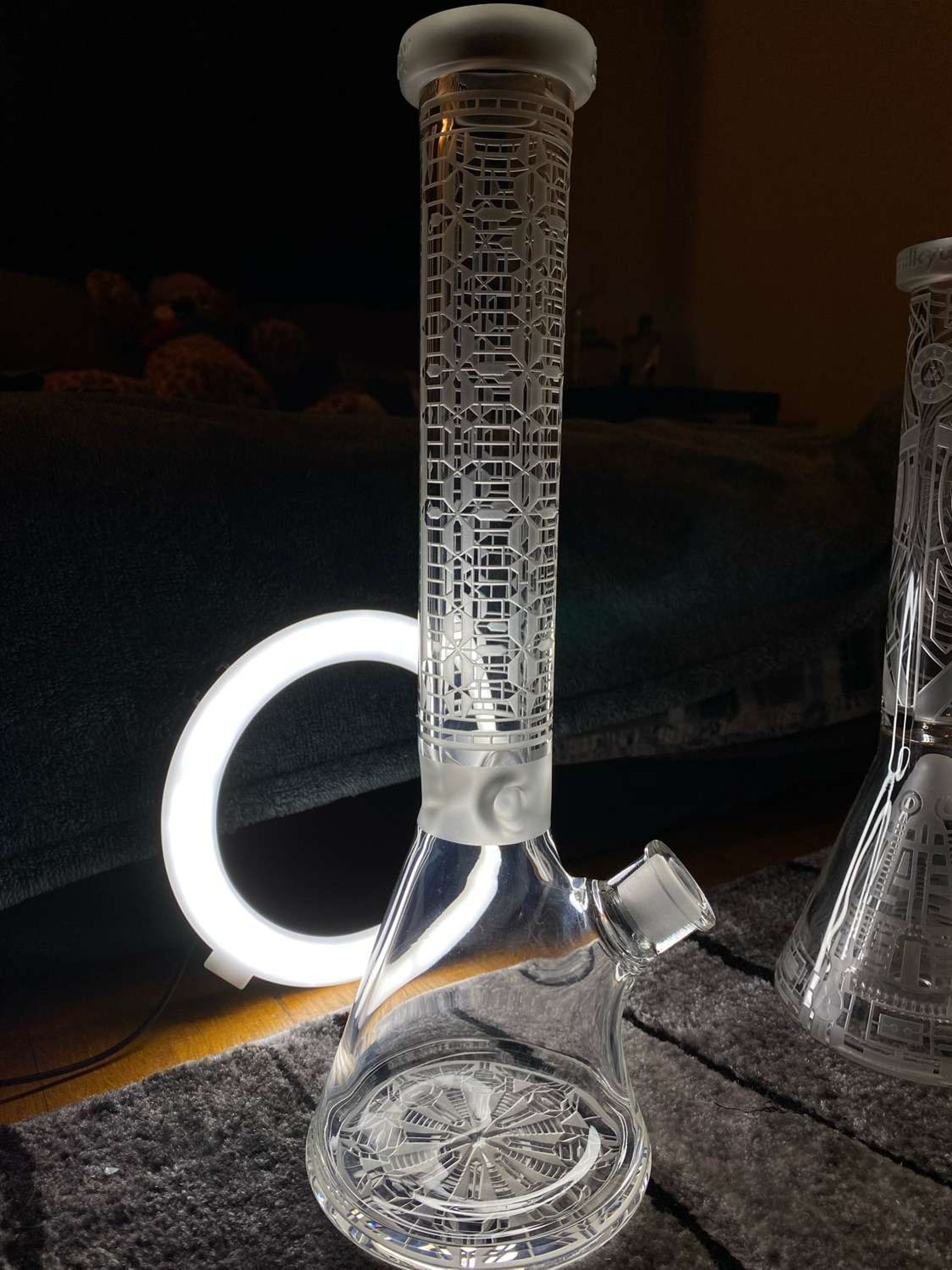 15” Milkyway etched beaker image 0