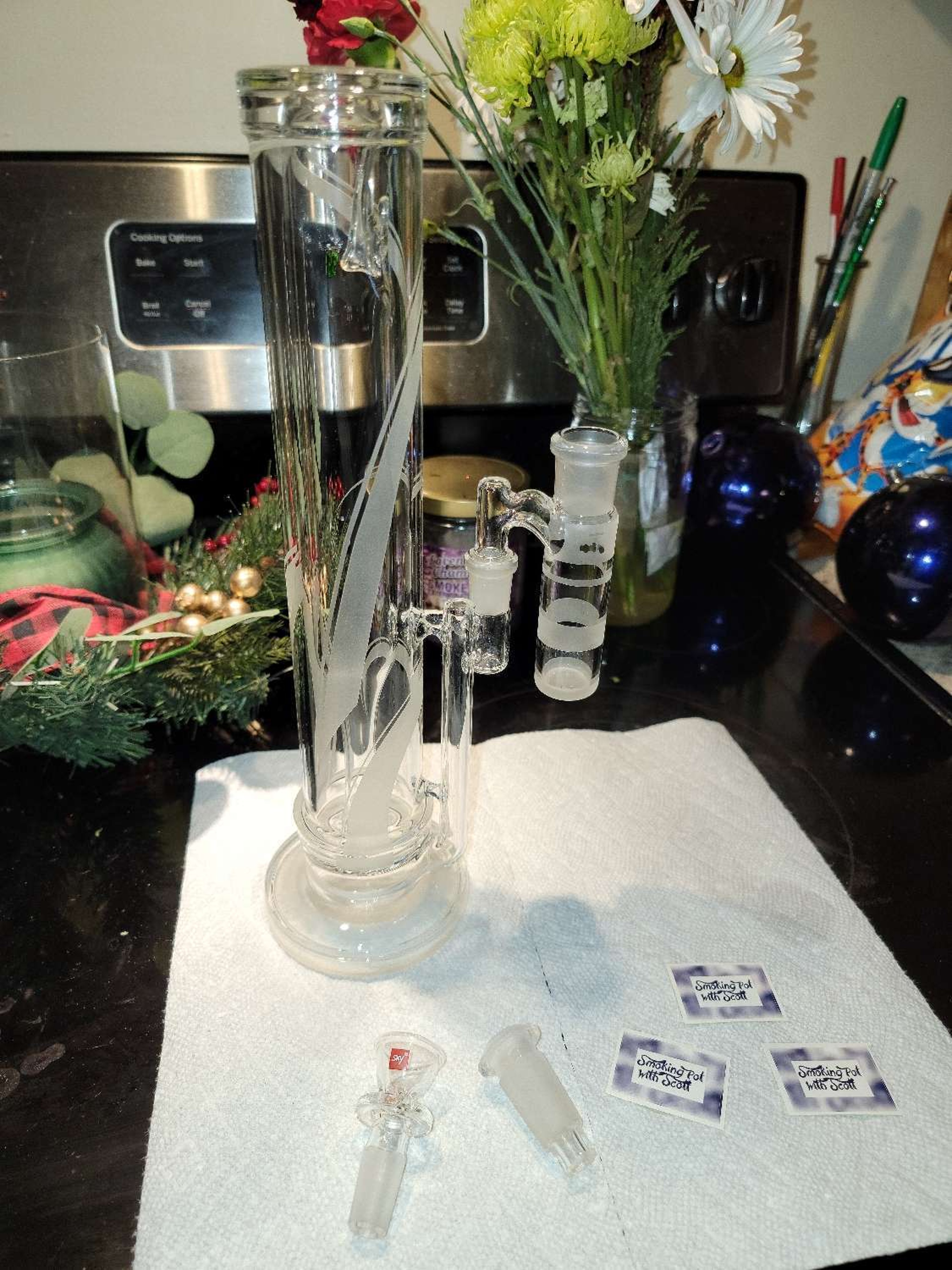 Hammswaterworks inside out bong with drycatch and extras! image 0