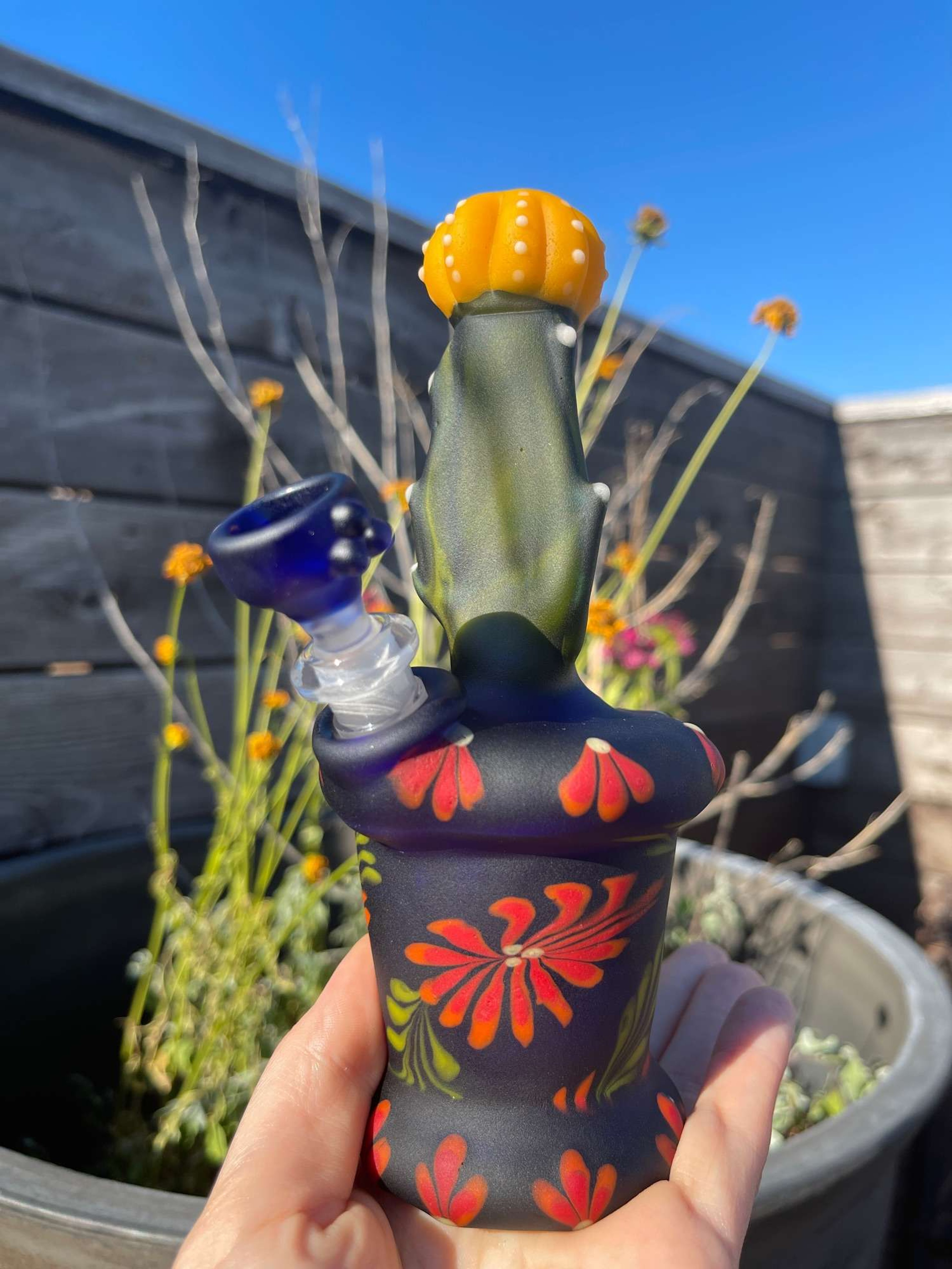 Preview pic of Sarita Glass Cactus tube