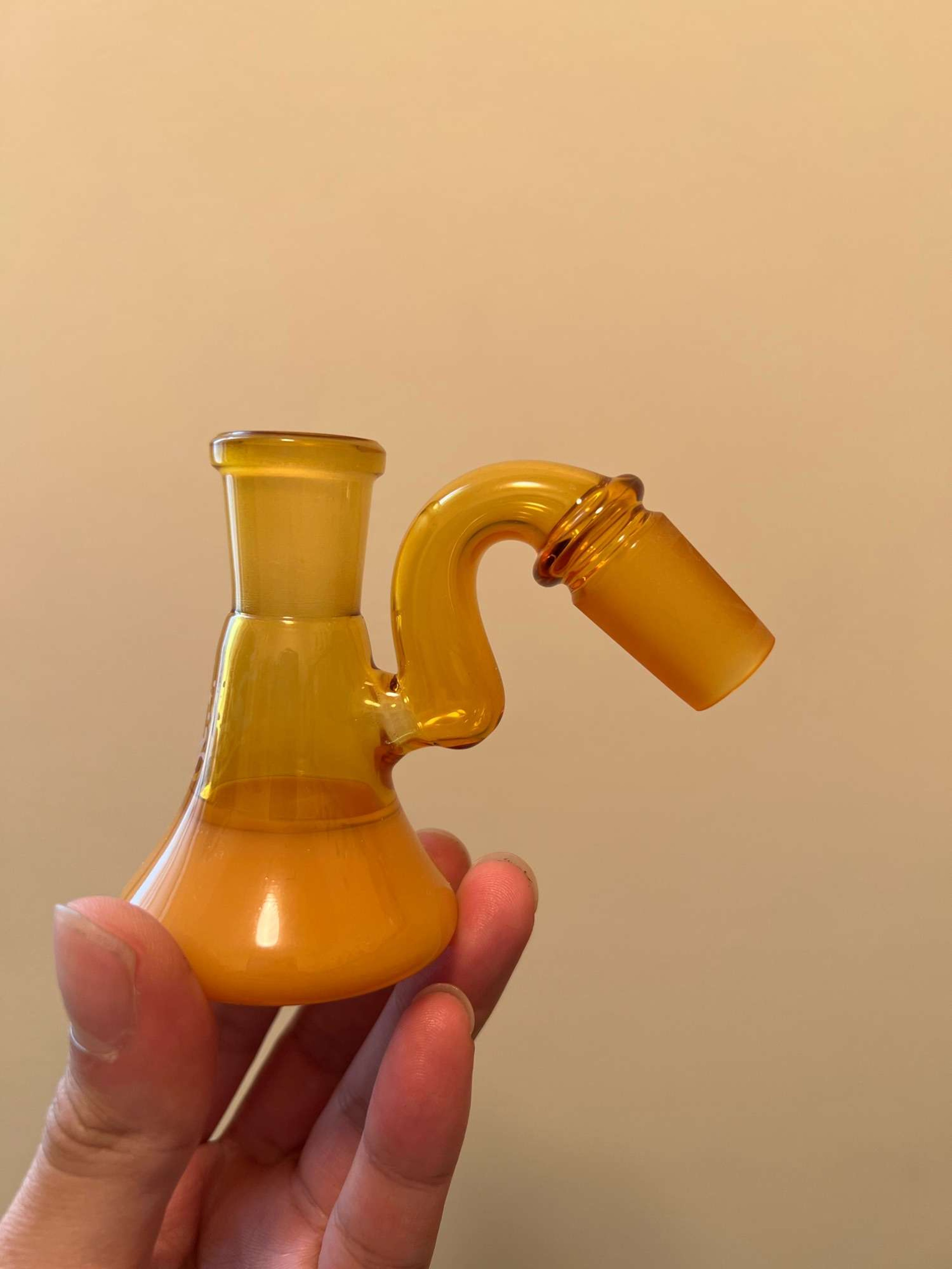 Pulsar 45 degree 18mm dry ash catcher yellow image 0