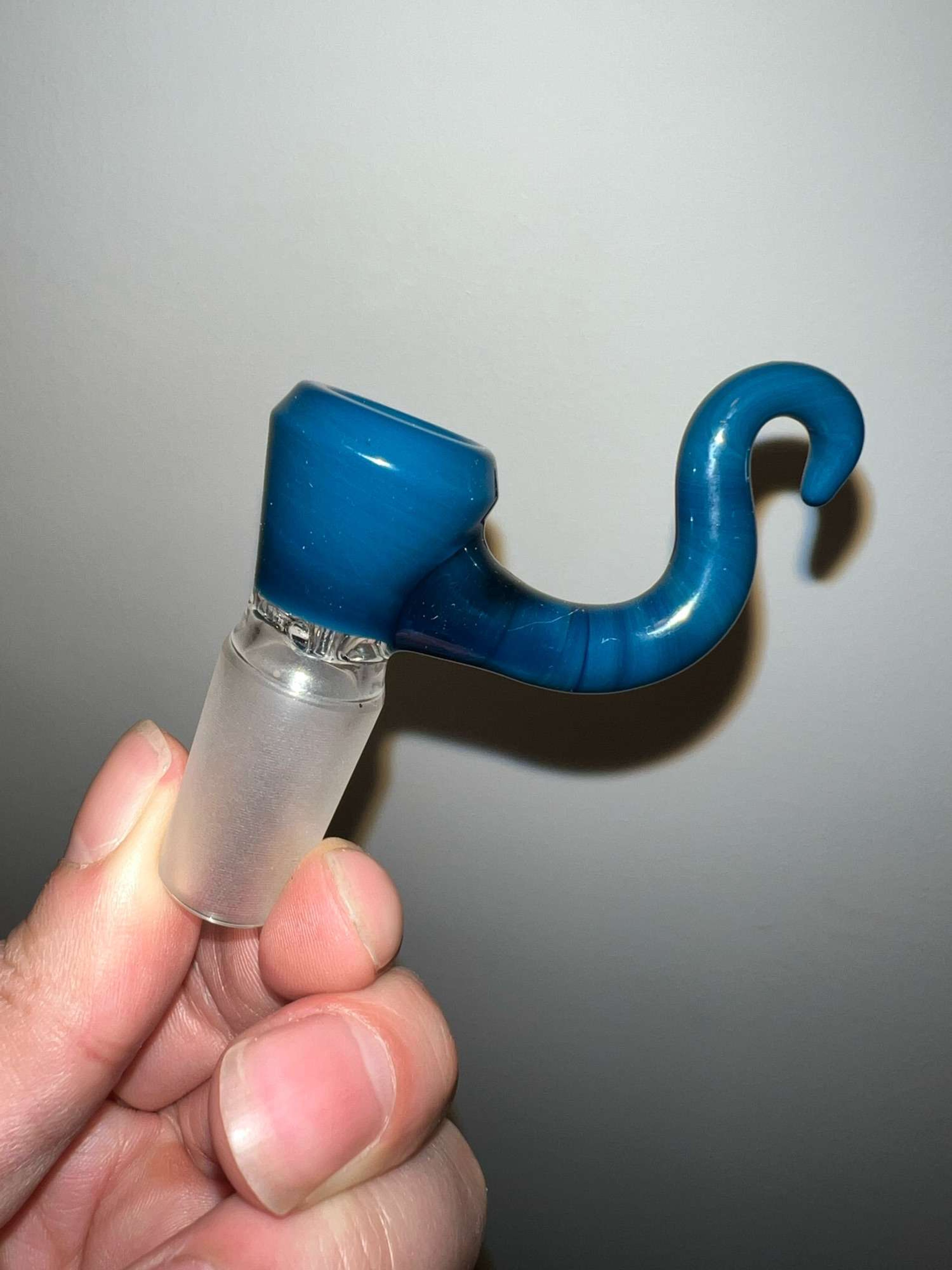Captain Hook 18mm 3 hole slide peacock blue image 0