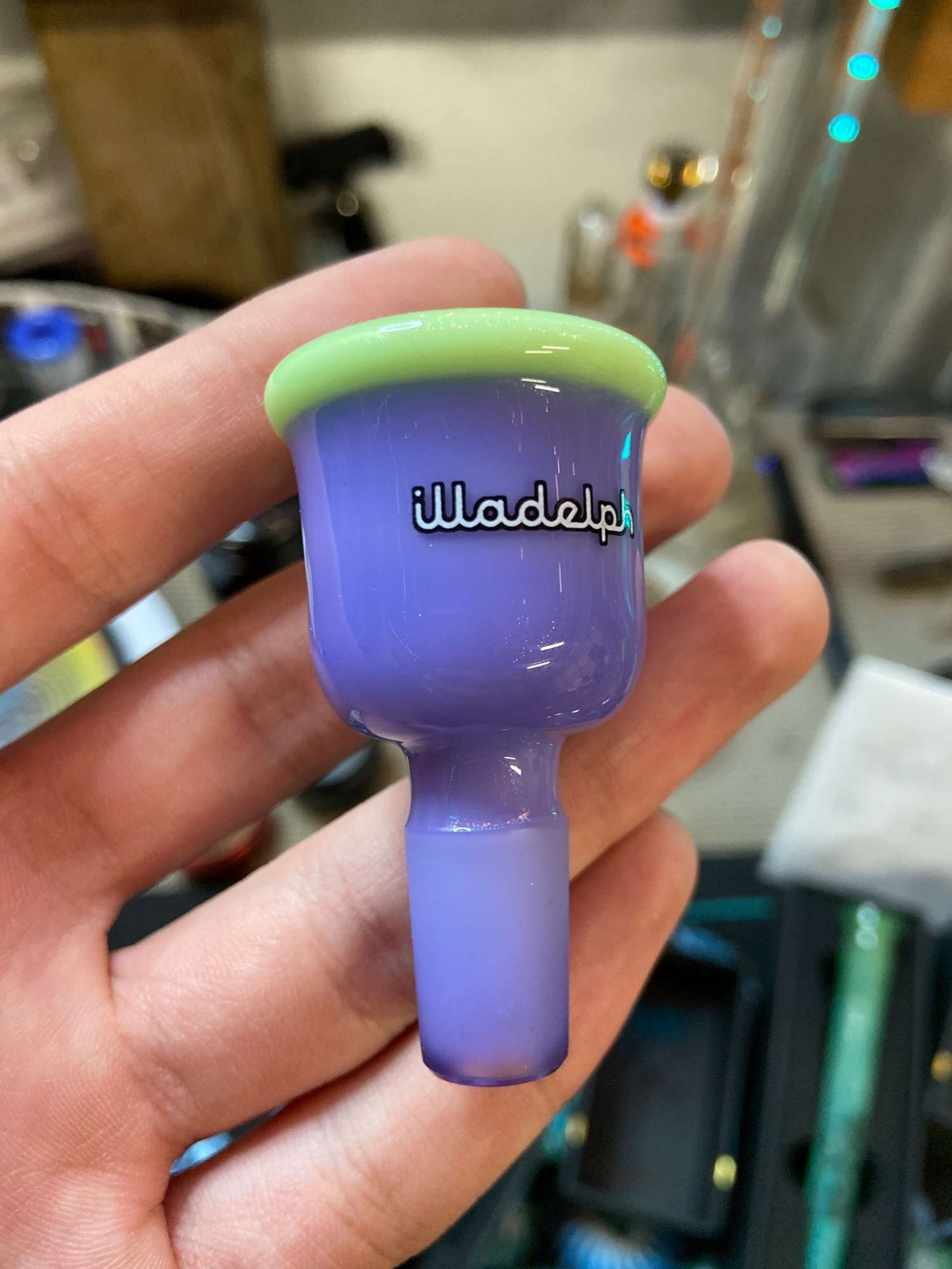 Dual Tone Milky Purple with Milly Green Lip Bell Slide image 0