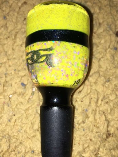 Preview pic of Repaired 2019 yellow acid dichro and crushed opal Goldman glass slide