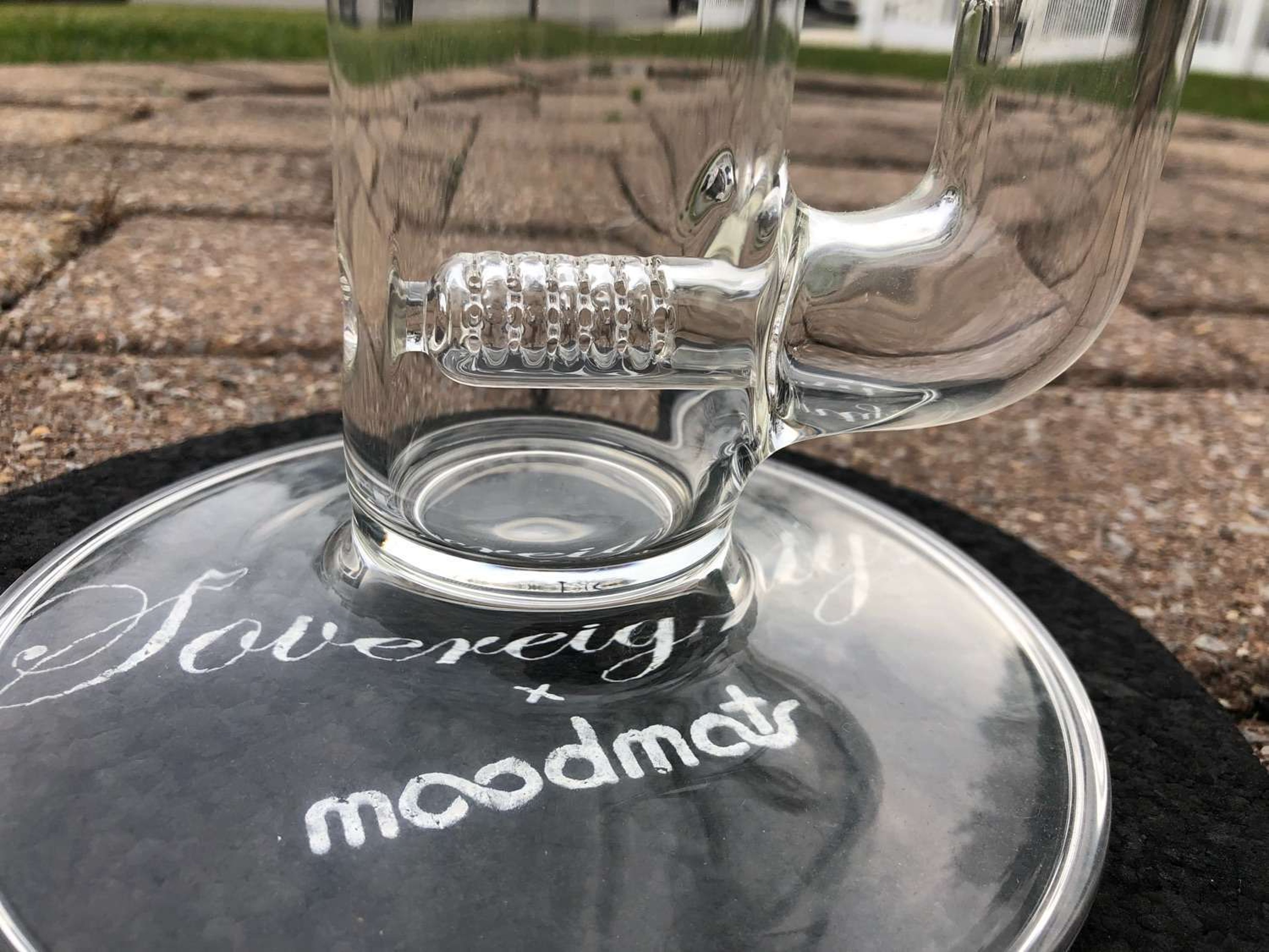 Clear Sovereignty Glass Triple Bore Stem-8arm for sale/trade image 0