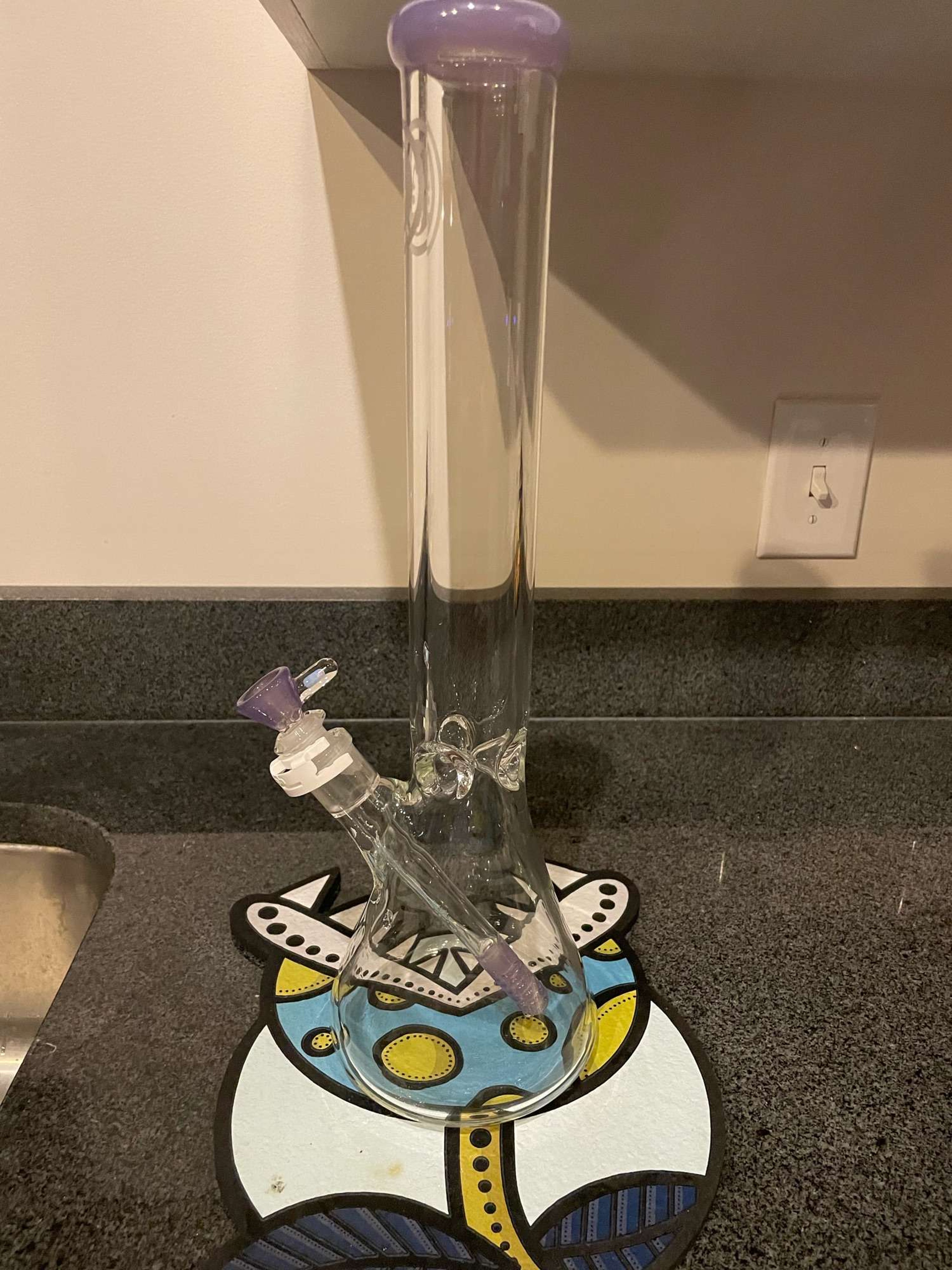 Preview pic of 7mm OJ Flamw beaker with CFL Pastel Potion Accents 