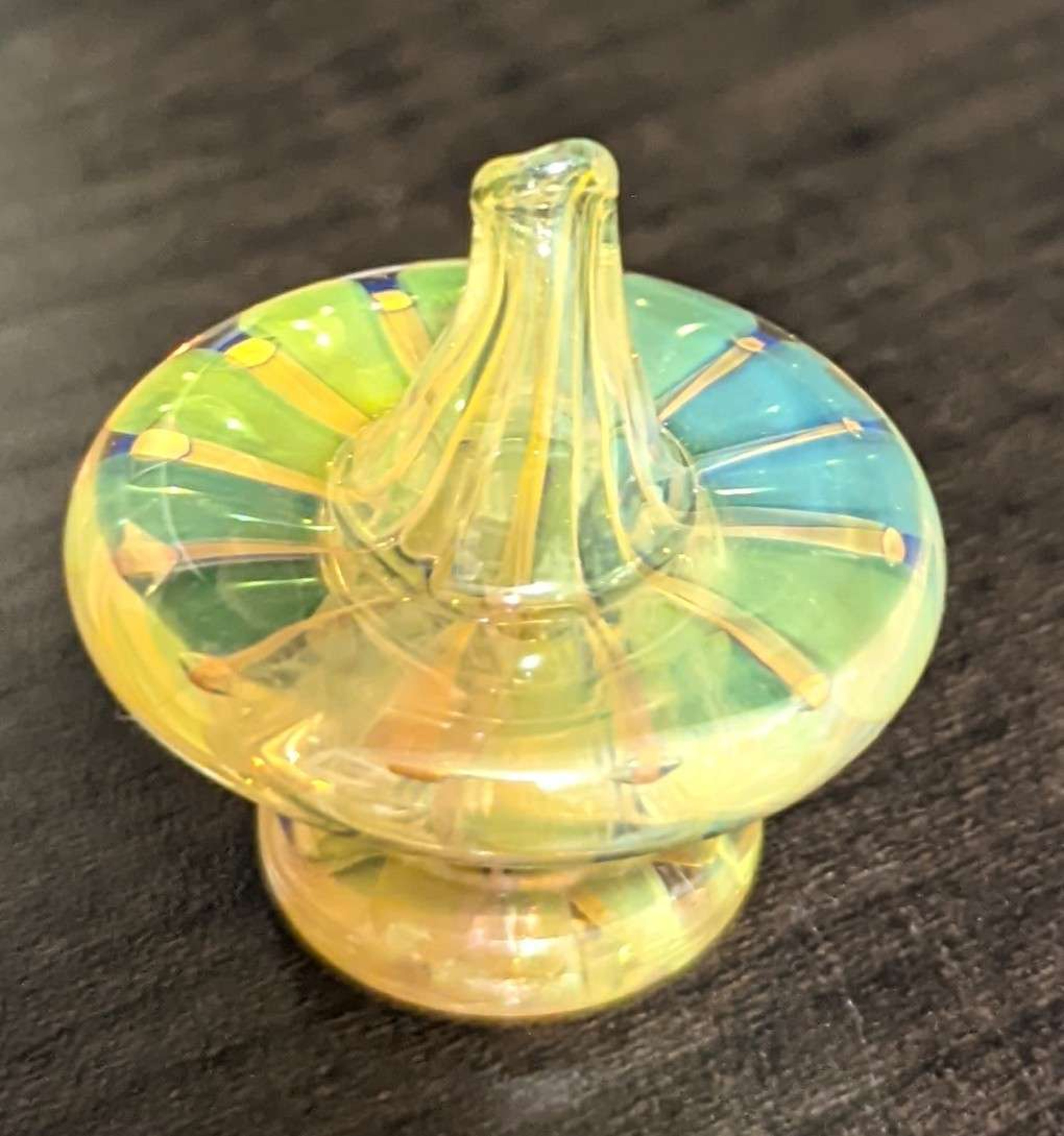 Preview pic of Sweet Feet silver & gold fumed carb cap #2