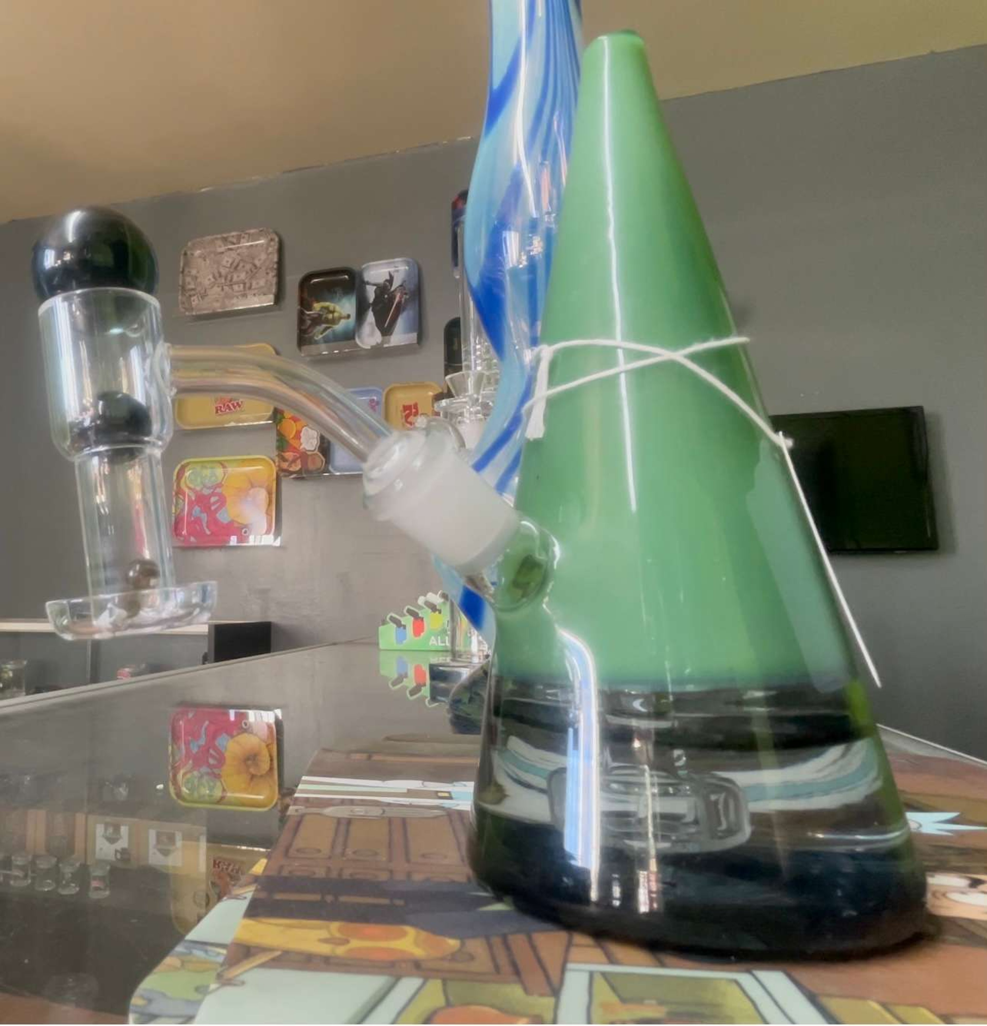 Mint green rig and Slurper image 0