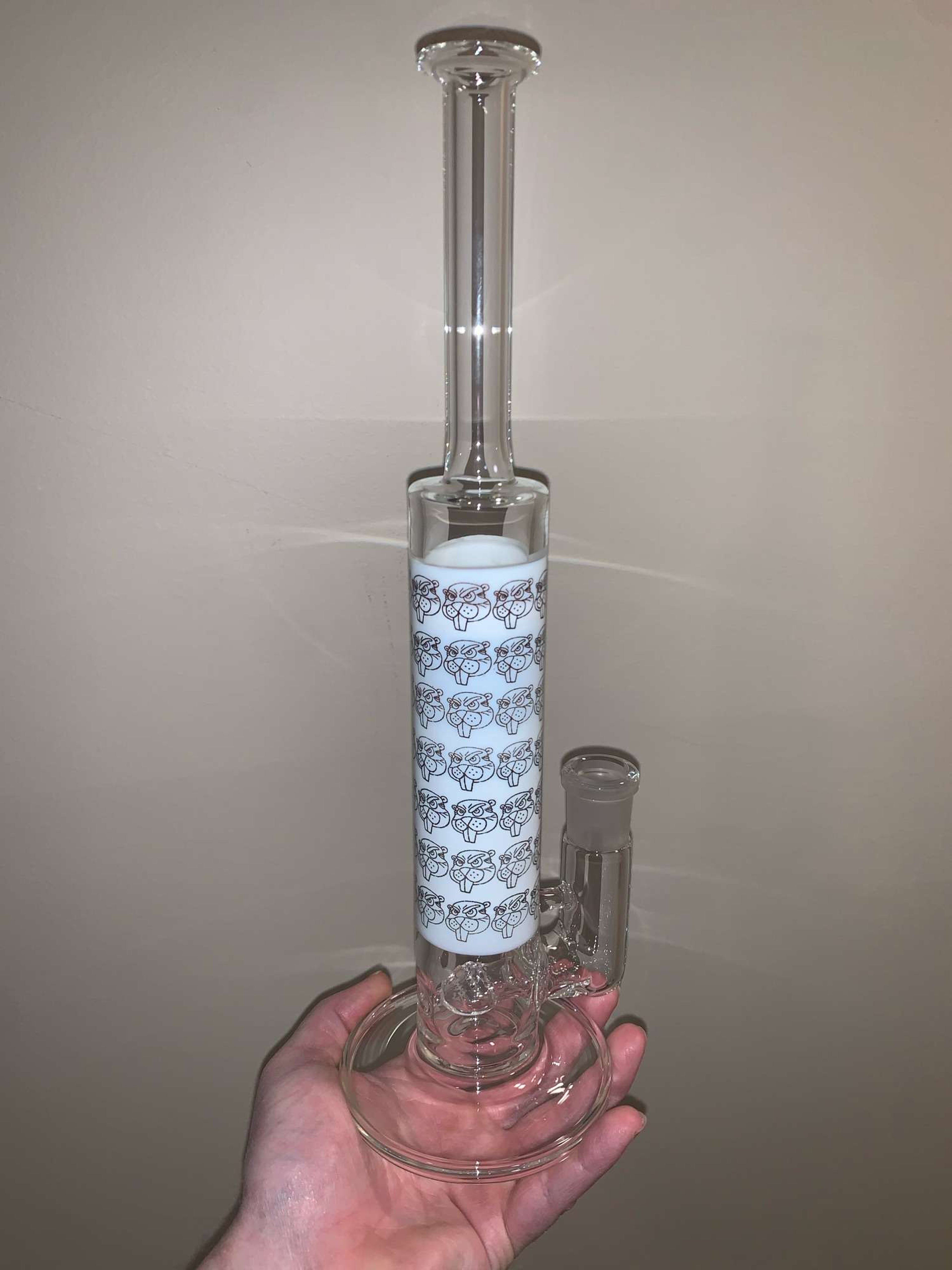 Preview pic of Preston Hannah waffle perc bong 18mm 