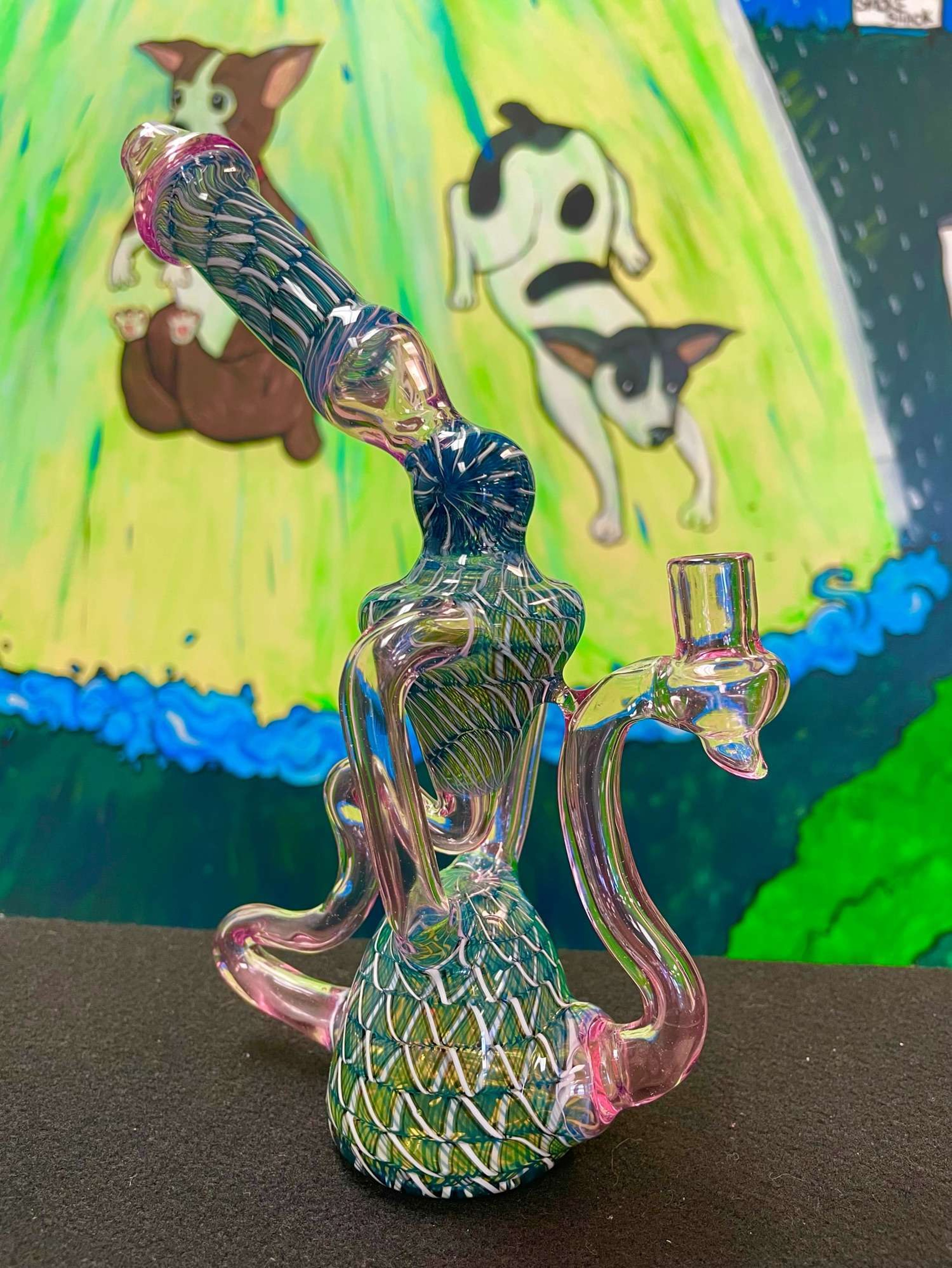 Preview pic of Blue Jay Glass Recycler w/ Import Banger