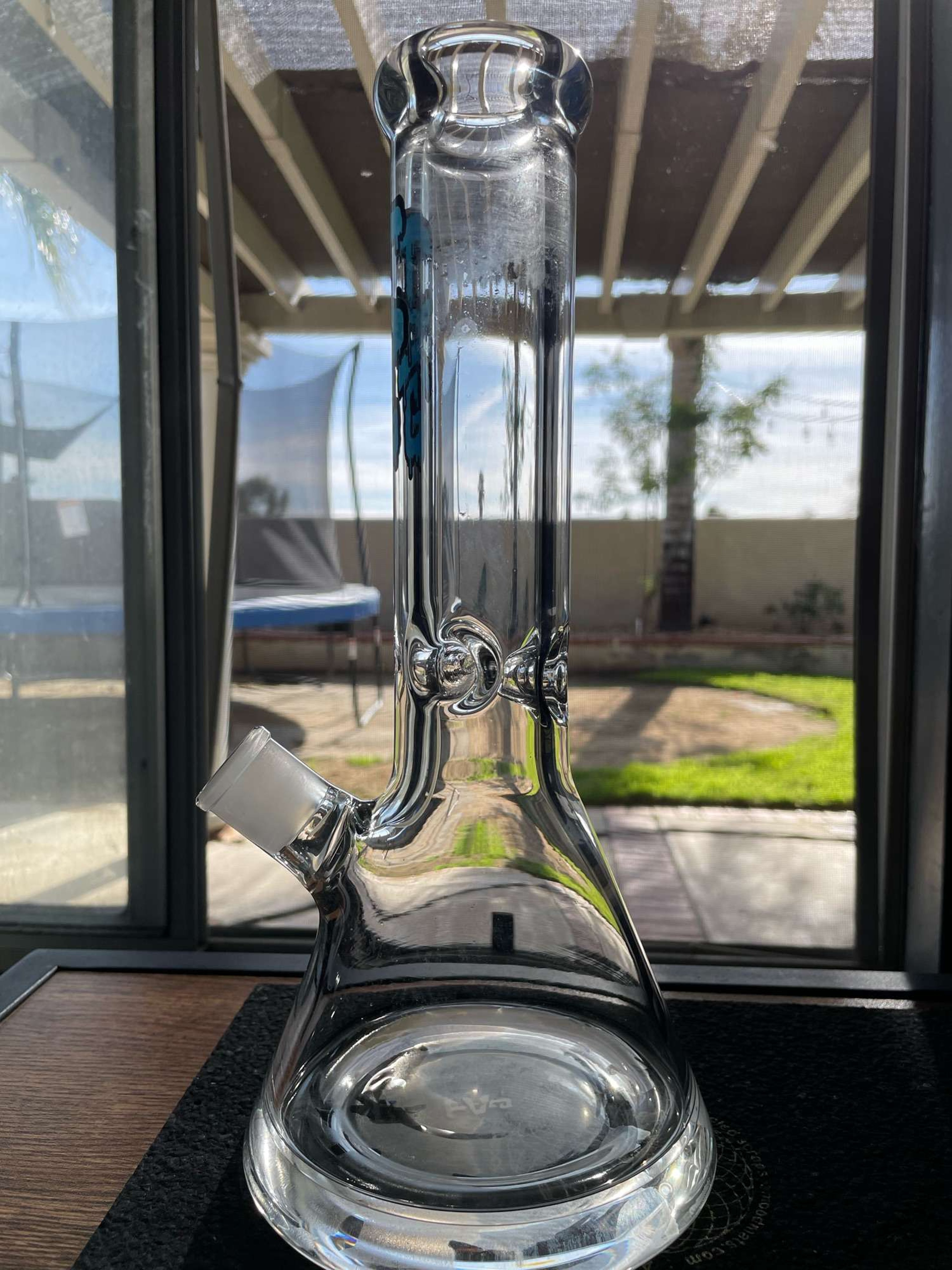 TAG 12 in. 9mm thick Beaker (Blue TAG logo) SET image 0