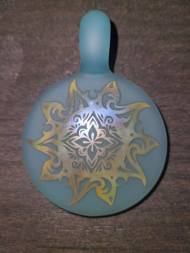 Preview pic of Alkaline Glass Mandala Pendant