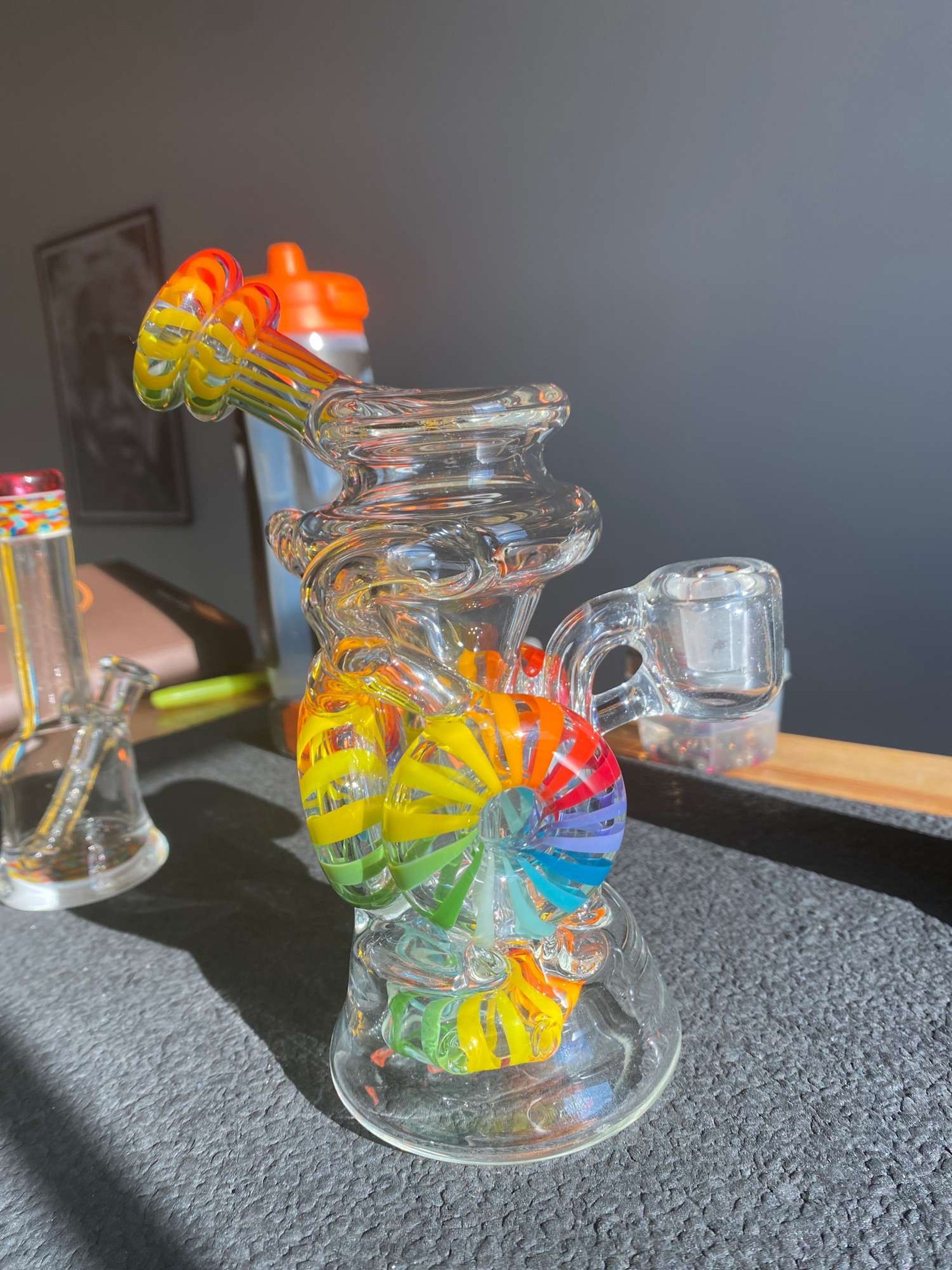 Preview pic of Hardcore Toke 2017 1/1 Rainbow Triple Donut Recycler 