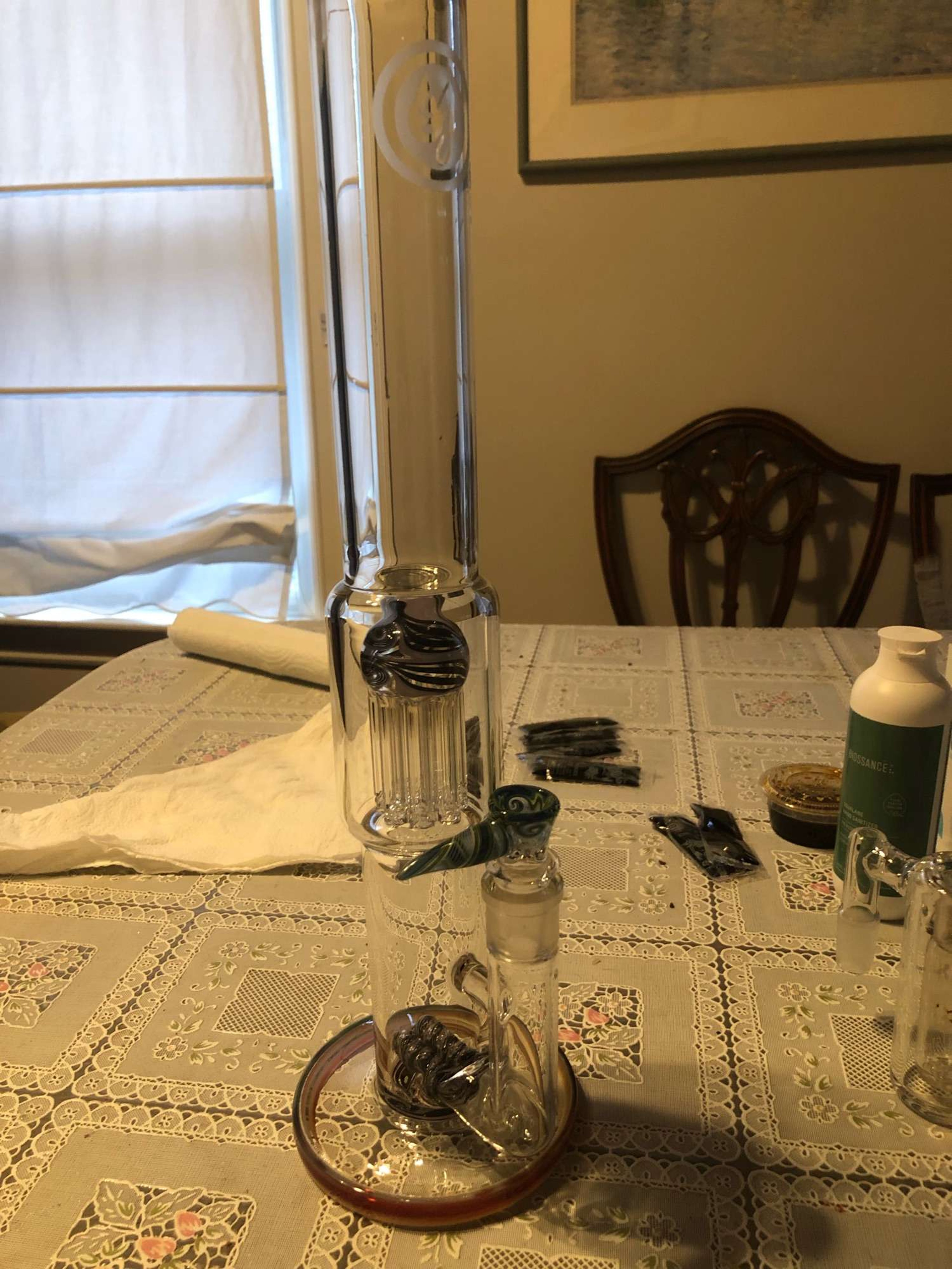 Oj flame dual stemline to 8 arm worked UV image 0