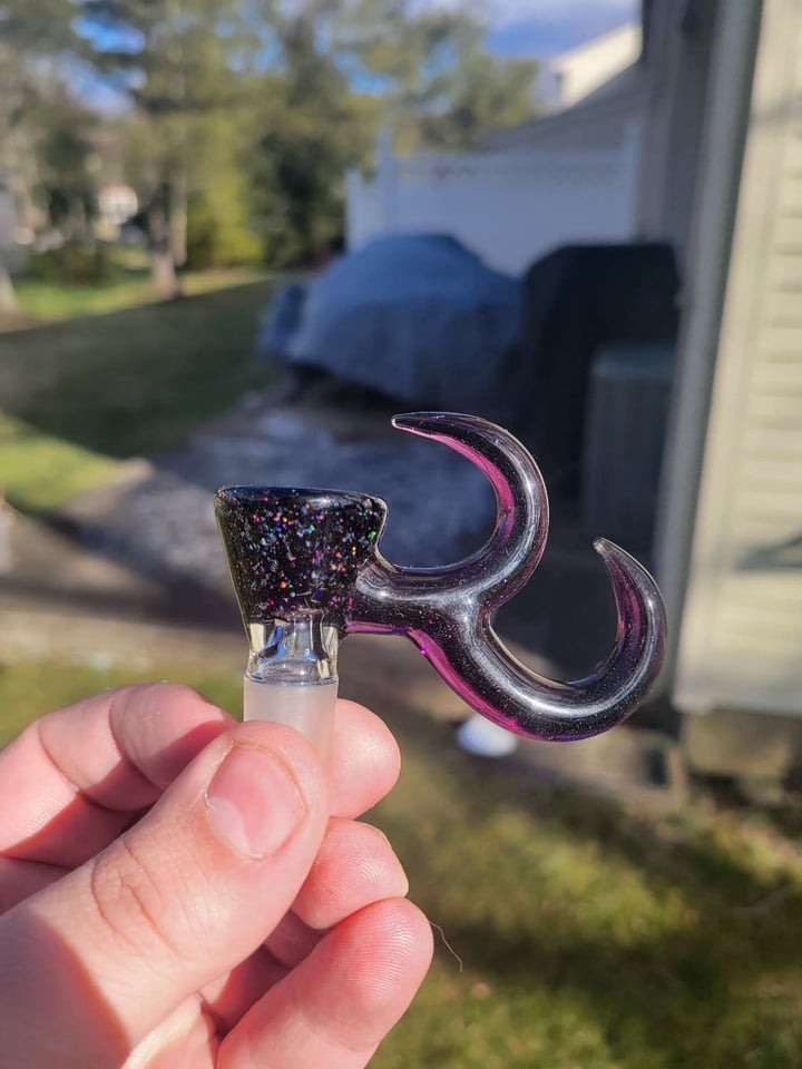 Gump glass 14mm crushed opal slide
