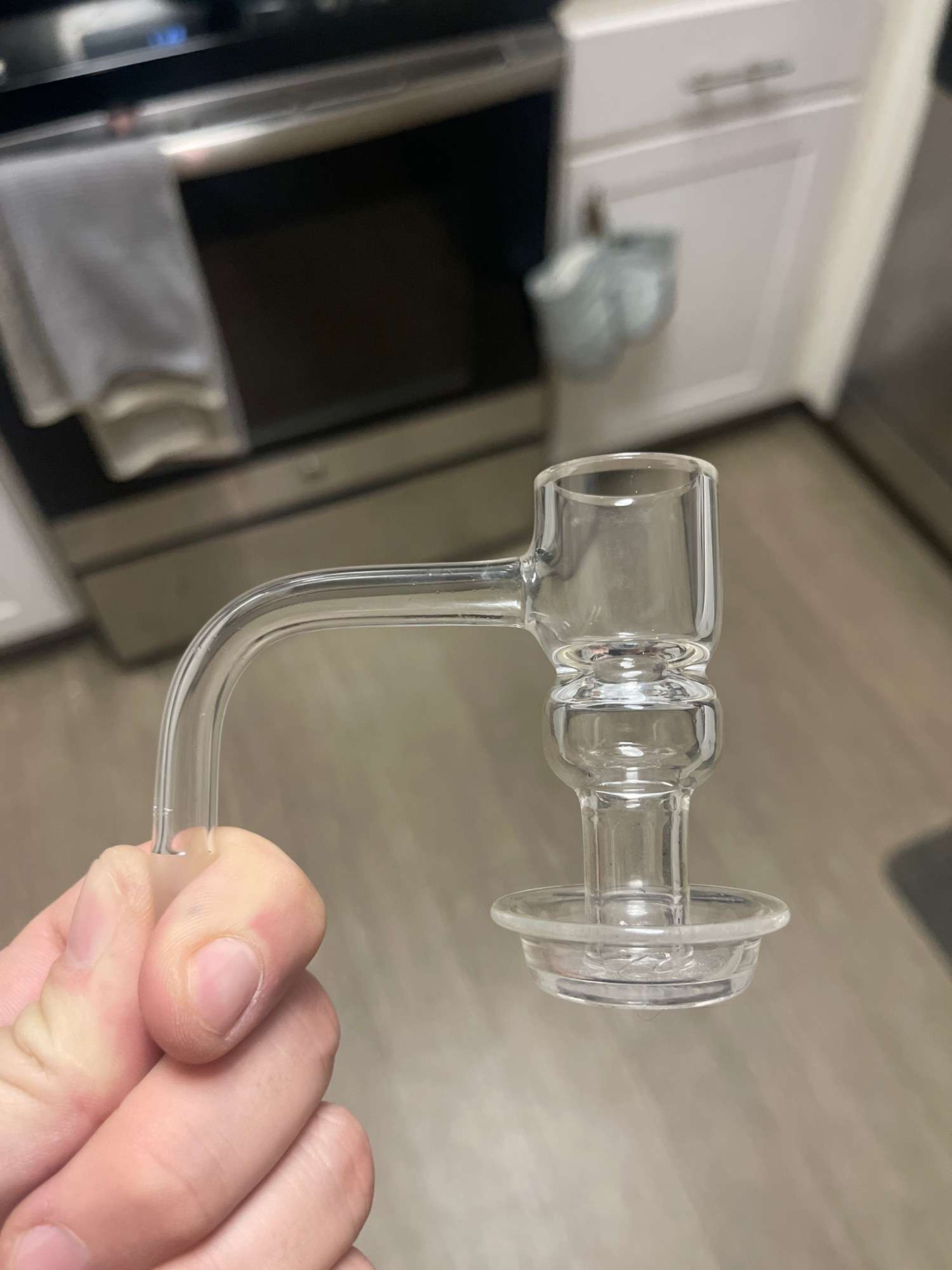 Preview pic of $220 Brand New Eternal Quartz XL Terpguard 10mm 90 degrees banger 