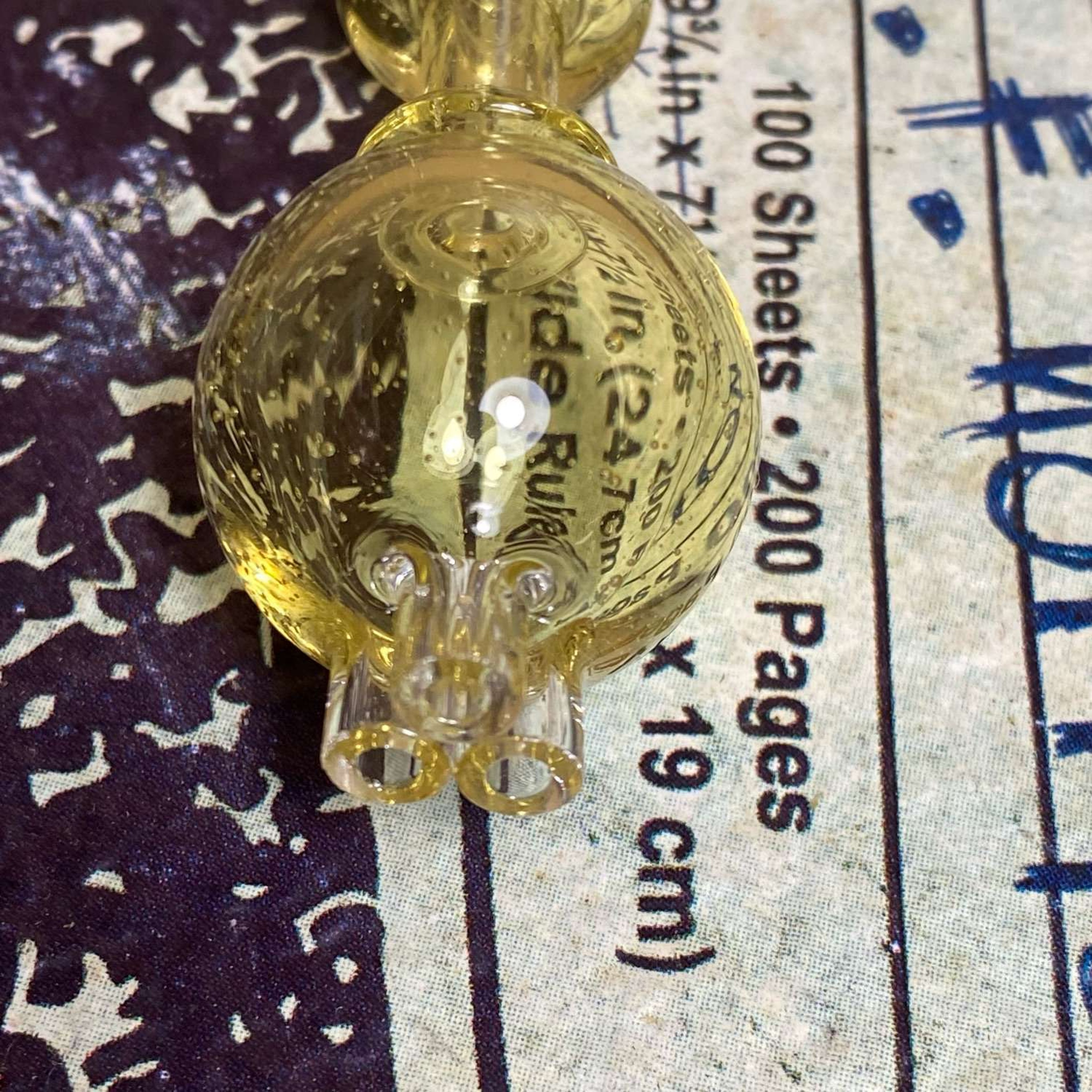 crystal star quartz syzygy tri tip bubble cap image 0