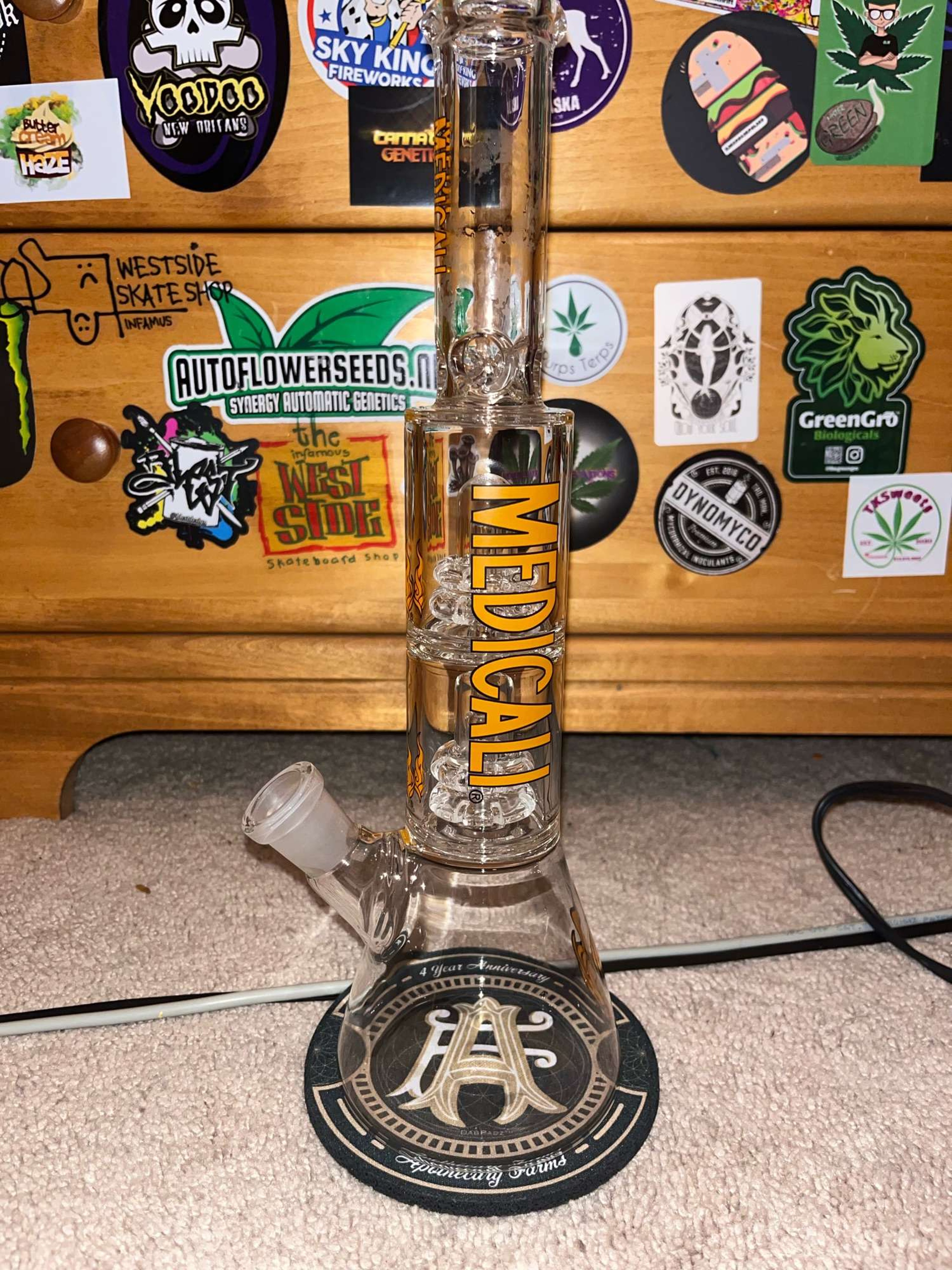 medicali dual orange showerhead image 0