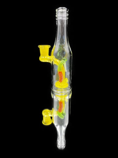 Preview pic of Emperial Glass: Yellow, Green, Red Sour gummy Worm & Lollipop Rig
