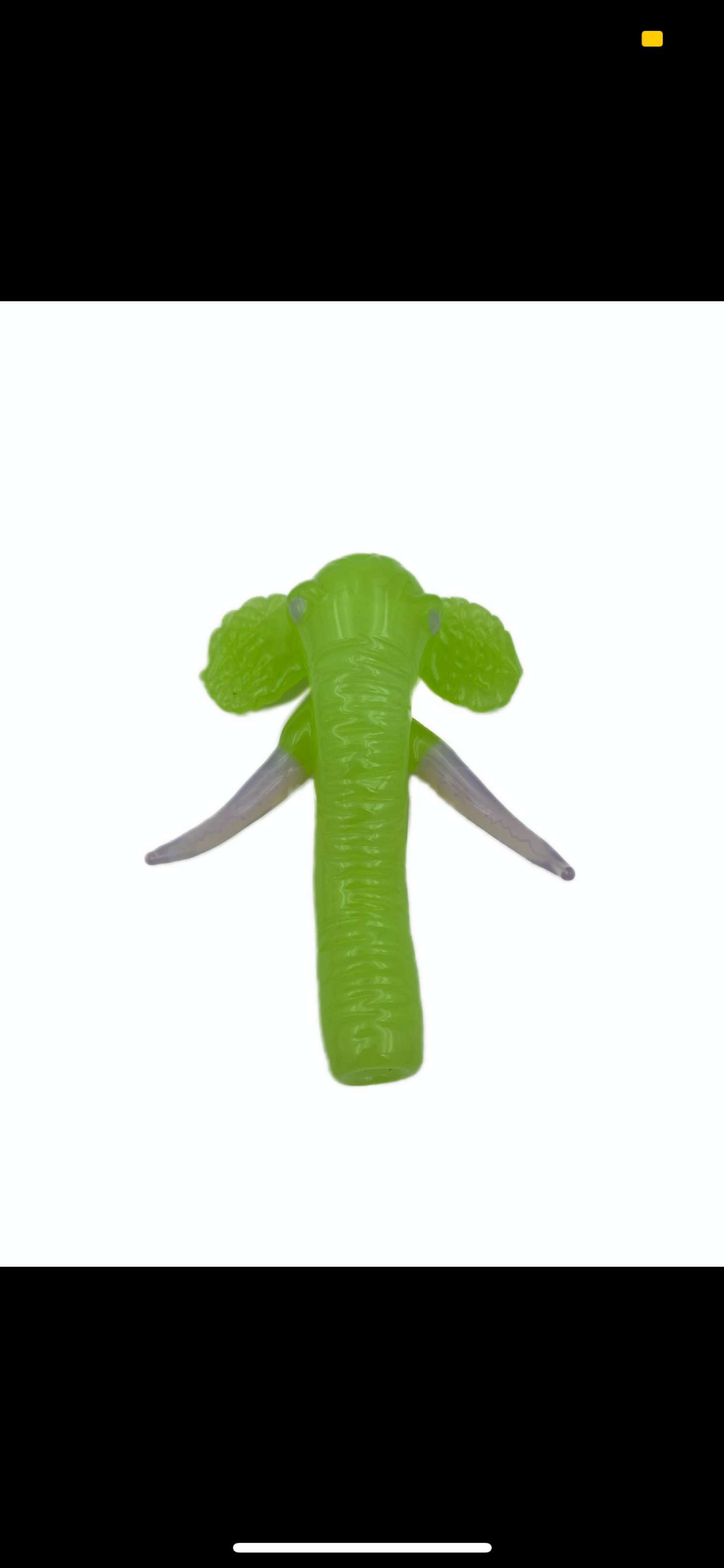 MATSUMURAGLASS: Electric Green Elephant Sherlock image 0