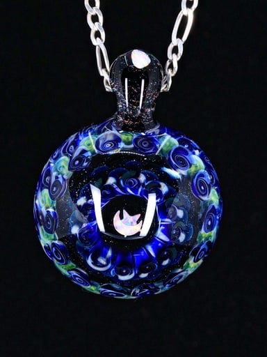 Preview pic of Sap Glass Cosmic Dotstack Pendant