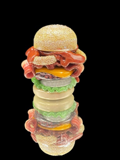 Preview pic of Rosburg Glass Cowboy Burger Spinner Cap