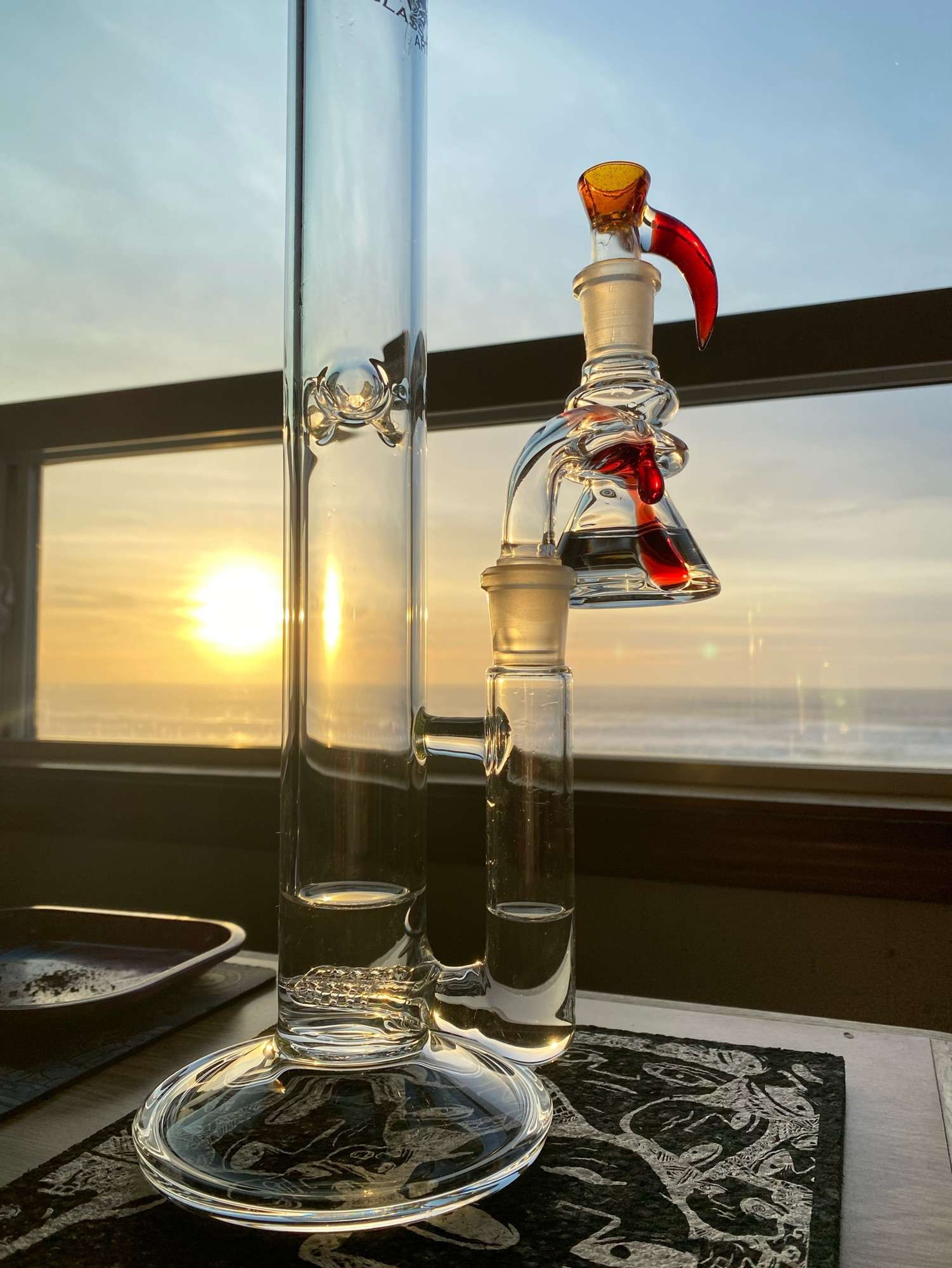 Preview pic of 2kglassart + matching slide/drycatcher set