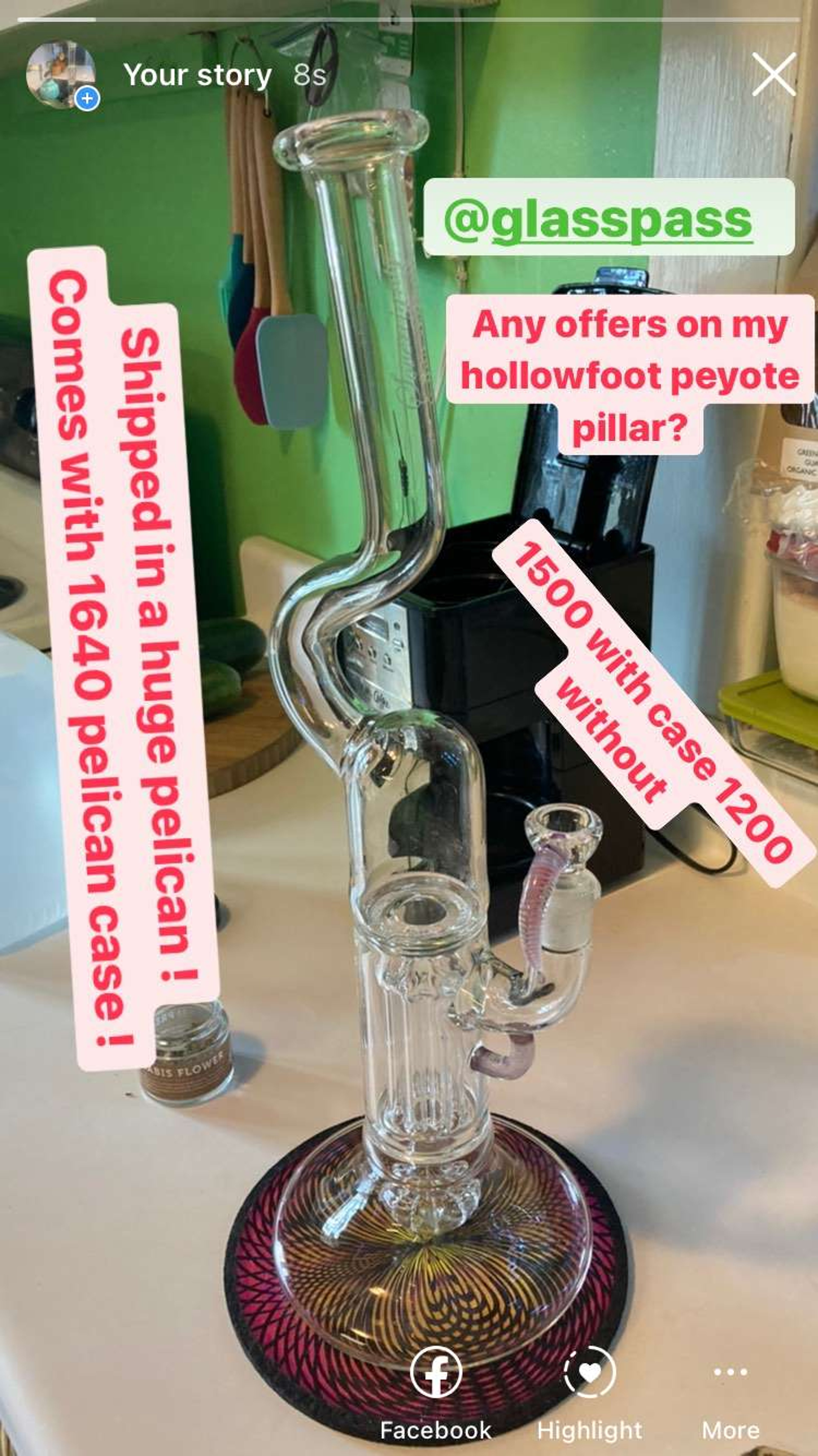 Preview pic of Sovereignty Hollow foot peyote pillar 